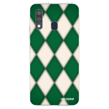 Picasee átlátszó szilikon tok az alábbi mobiltelefonokra Samsung Galaxy A40 A405F - Emerald Diamond