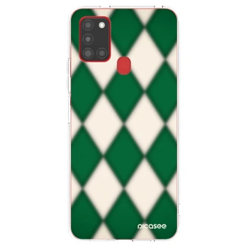 Picasee átlátszó szilikon tok az alábbi mobiltelefonokra Samsung Galaxy A21s - Emerald Diamond