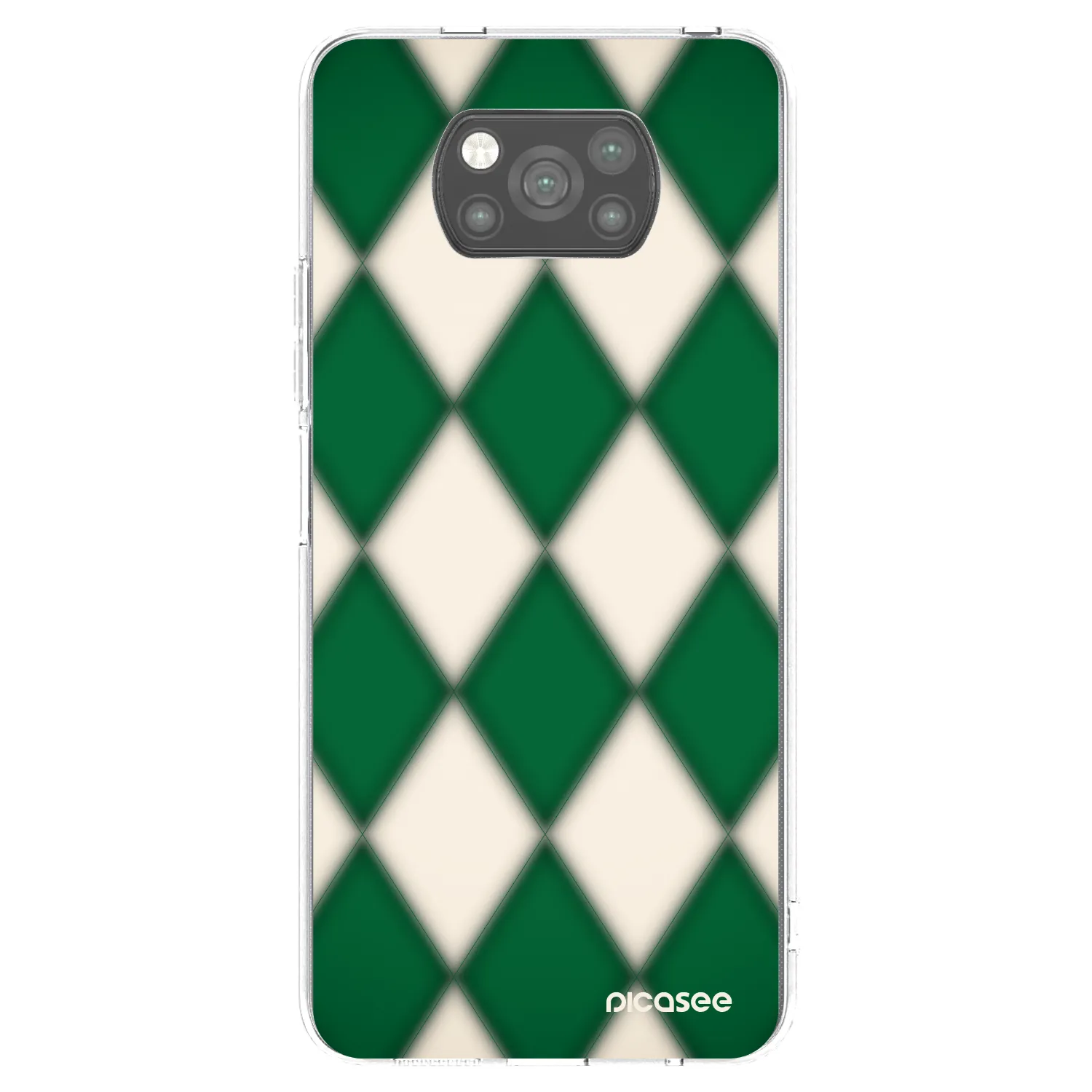 Picasee fekete szilikon tok az alábbi mobiltelefonokra Xiaomi Poco X3 - Emerald Diamond