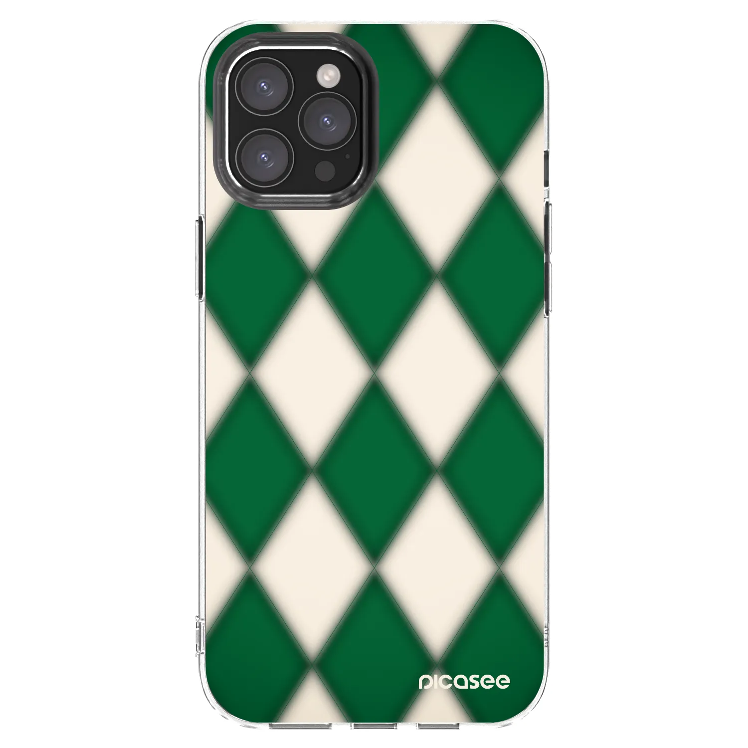 Picasee átlátszó szilikon tok az alábbi mobiltelefonokra Apple iPhone 12 Pro Max - Emerald Diamond