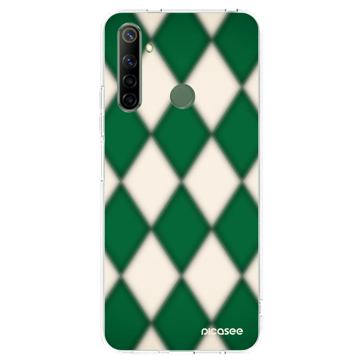 Picasee átlátszó szilikon tok az alábbi mobiltelefonokra Realme 6i - Emerald Diamond