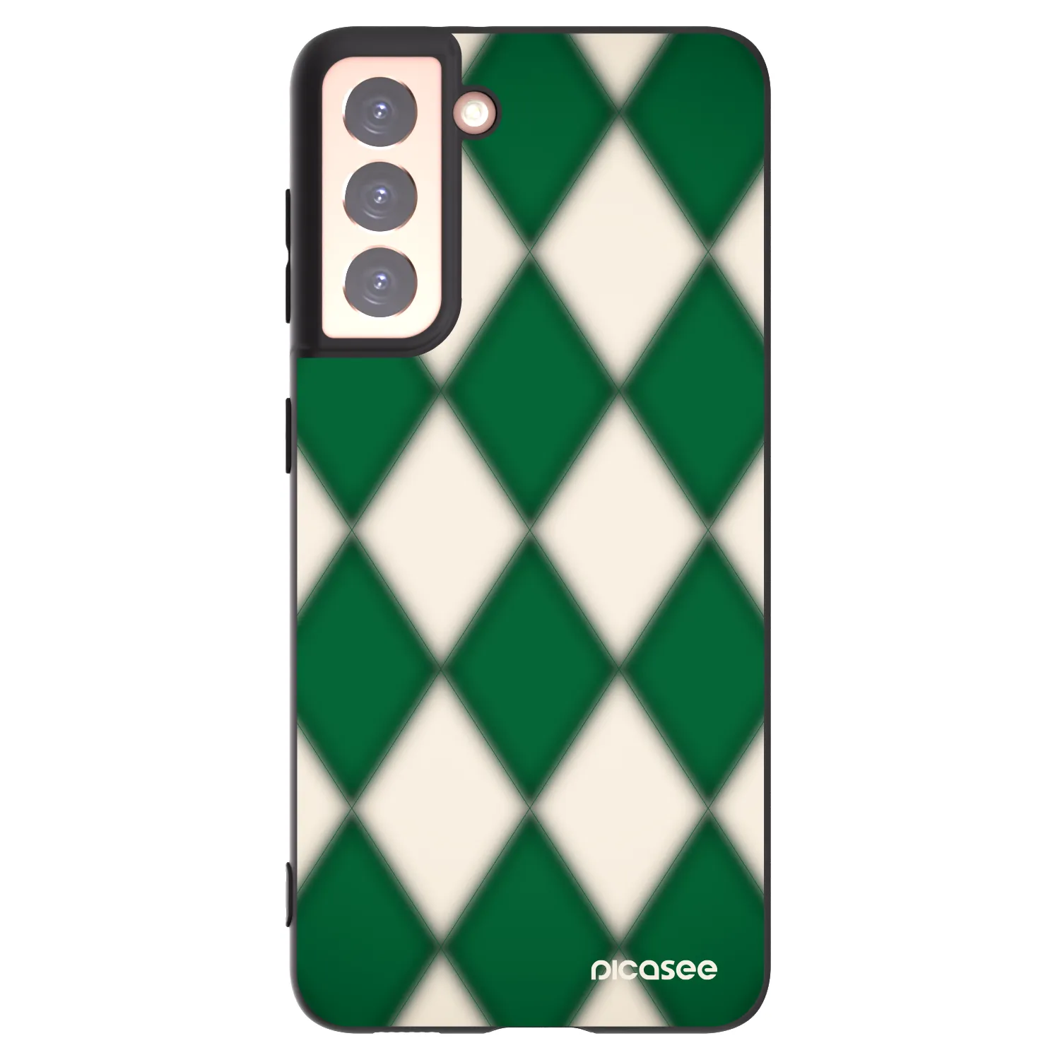 Picasee fekete szilikon tok az alábbi mobiltelefonokra Samsung Galaxy S21 5G G991B - Emerald Diamond