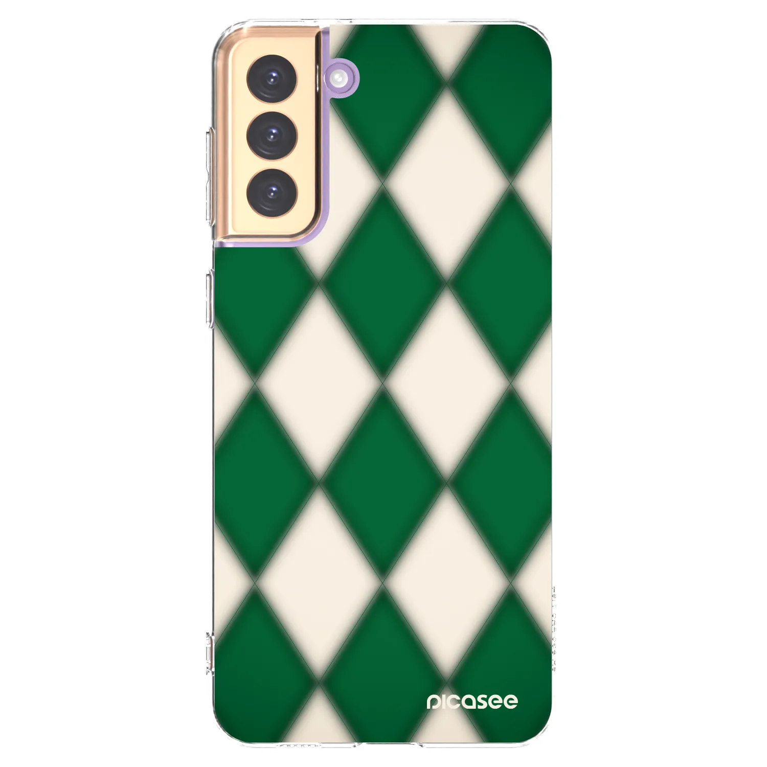 Picasee átlátszó szilikon tok az alábbi mobiltelefonokra Samsung Galaxy S21+ 5G G996F - Emerald Diamond