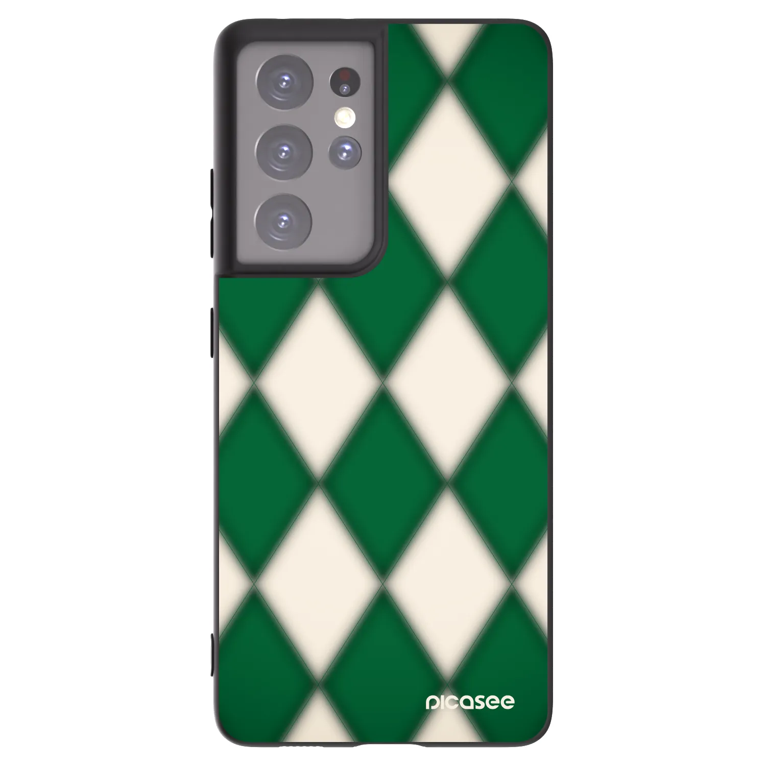 Picasee fekete szilikon tok az alábbi mobiltelefonokra Samsung Galaxy S21 Ultra 5G G998B - Emerald Diamond
