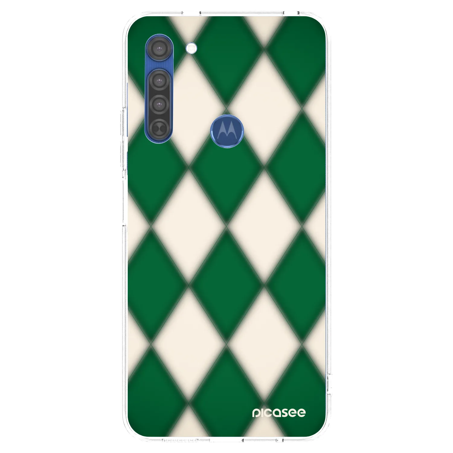 Picasee átlátszó szilikon tok az alábbi mobiltelefonokra Motorola Moto G8 - Emerald Diamond
