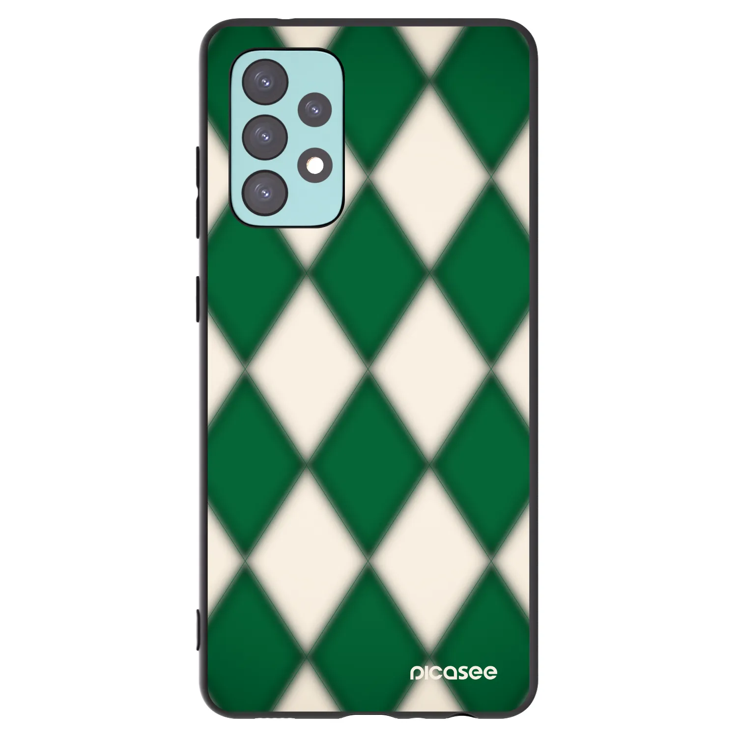 Picasee fekete szilikon tok az alábbi mobiltelefonokra Samsung Galaxy A72 A725F - Emerald Diamond