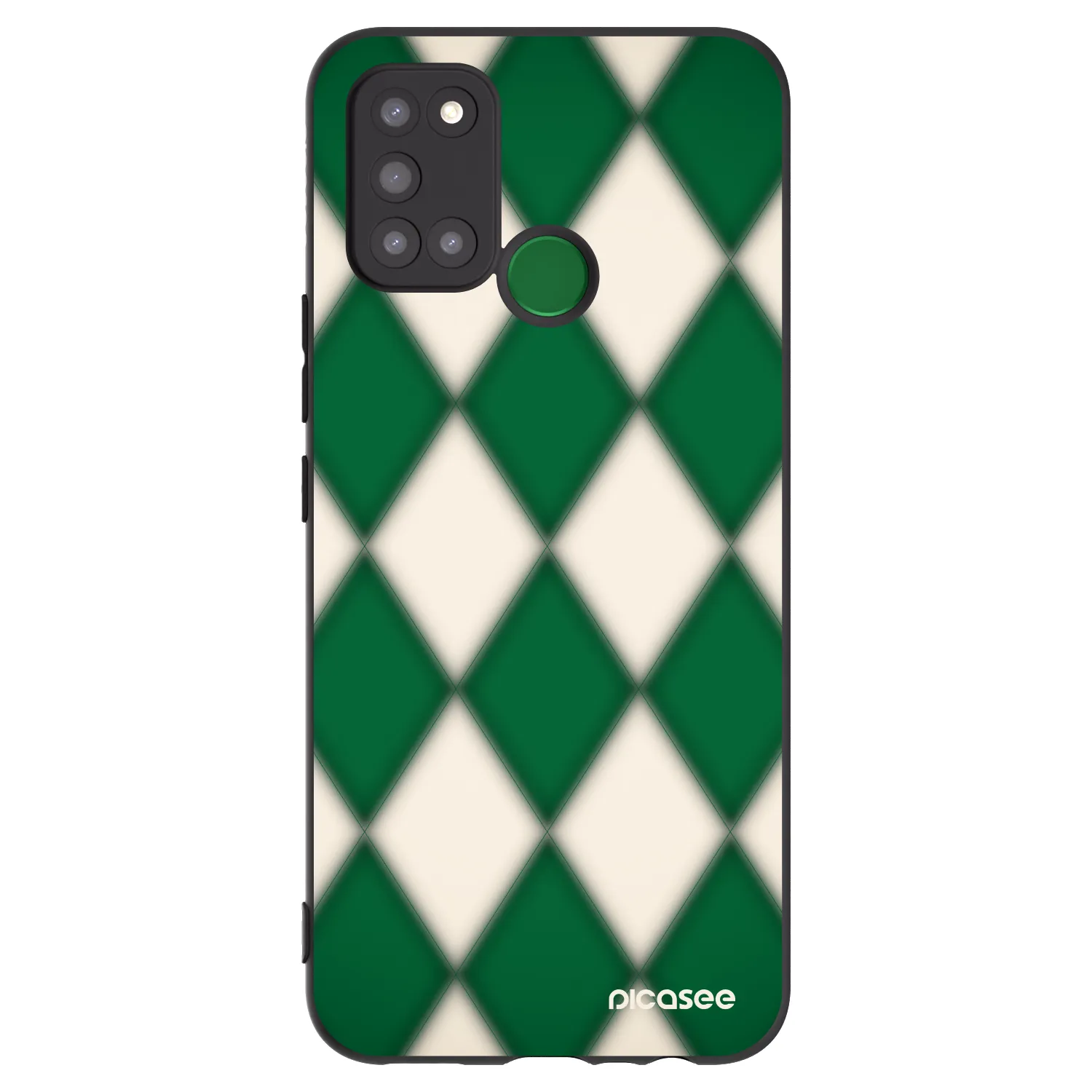 Picasee fekete szilikon tok az alábbi mobiltelefonokra Realme 7i - Emerald Diamond