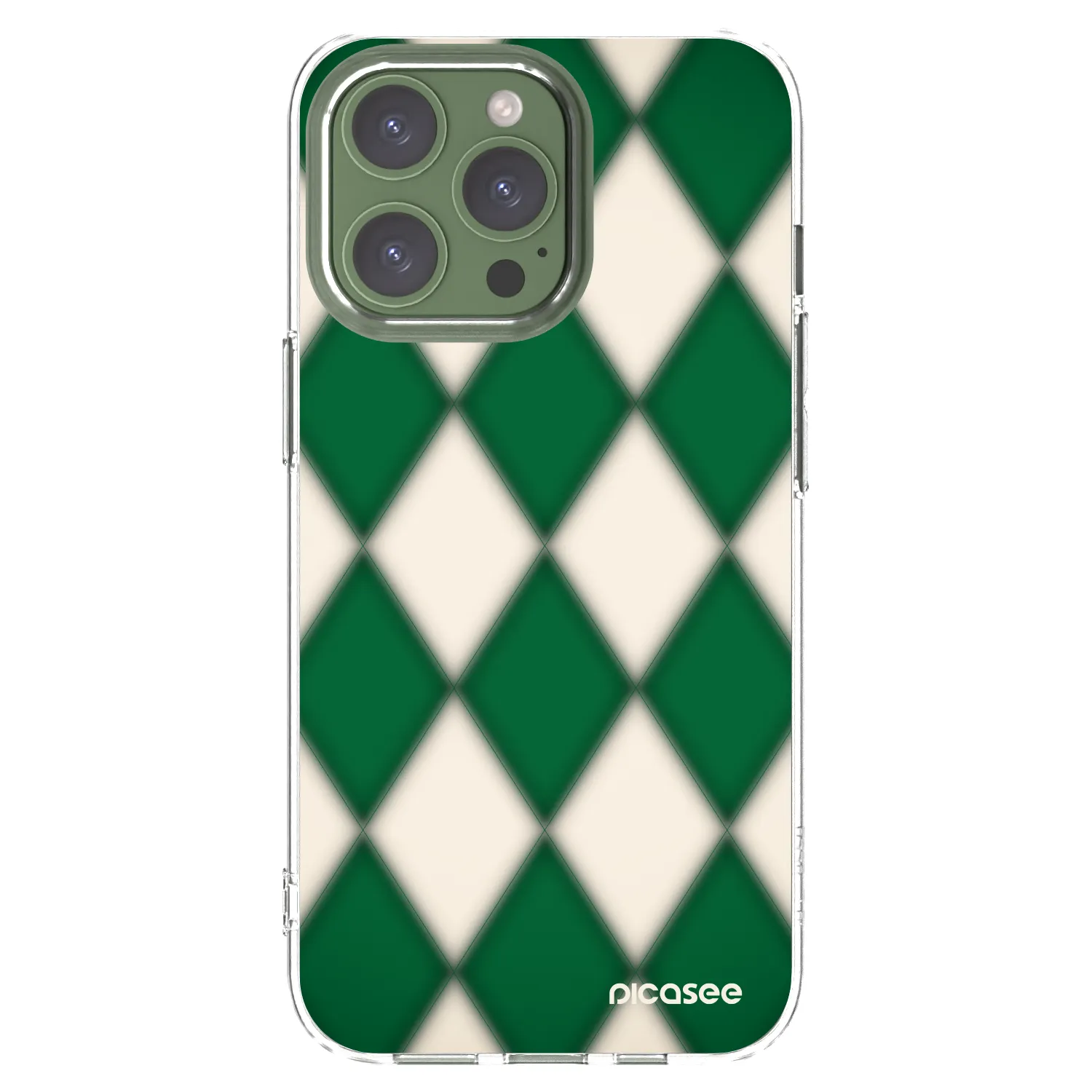 Picasee átlátszó szilikon tok az alábbi mobiltelefonokra Apple iPhone 13 Pro - Emerald Diamond