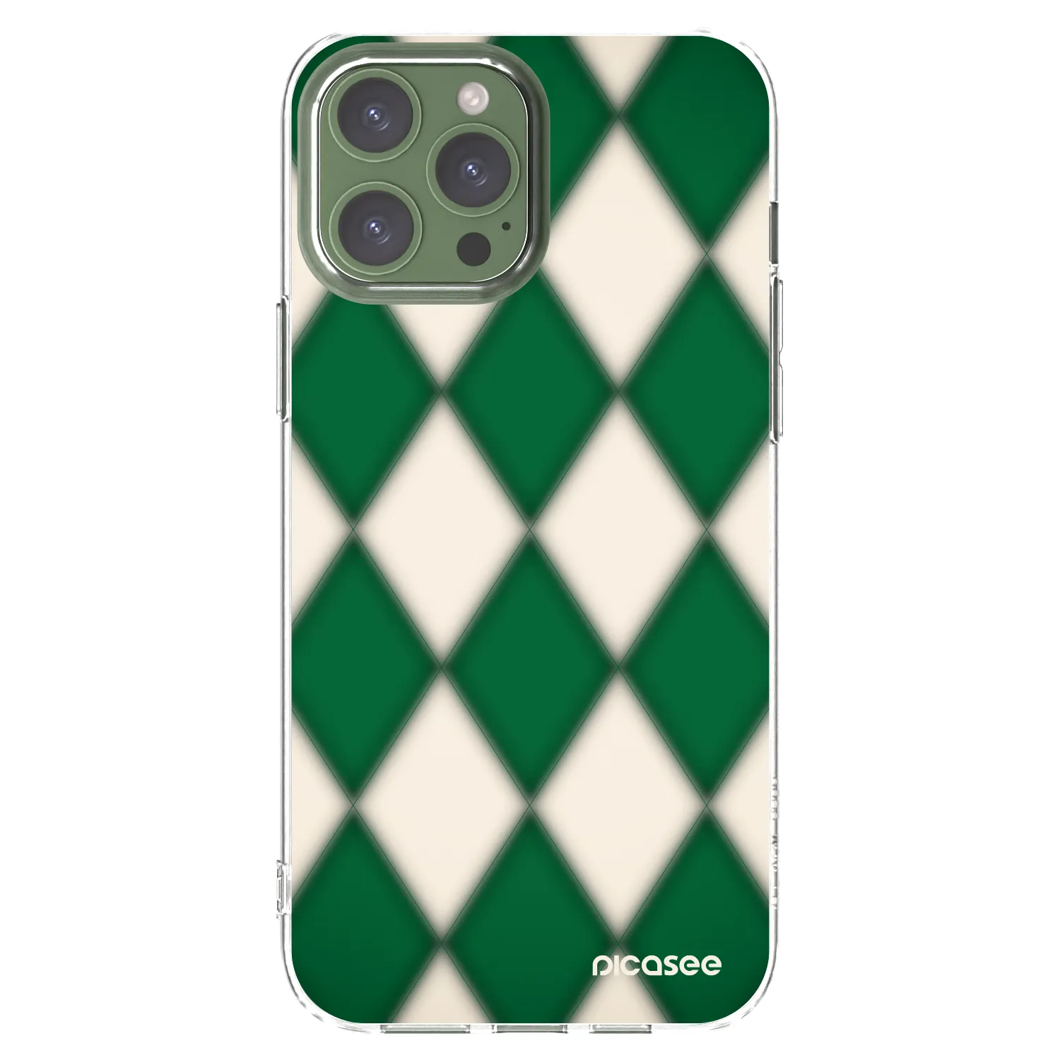 Picasee átlátszó szilikon tok az alábbi mobiltelefonokra Apple iPhone 13 Pro Max - Emerald Diamond