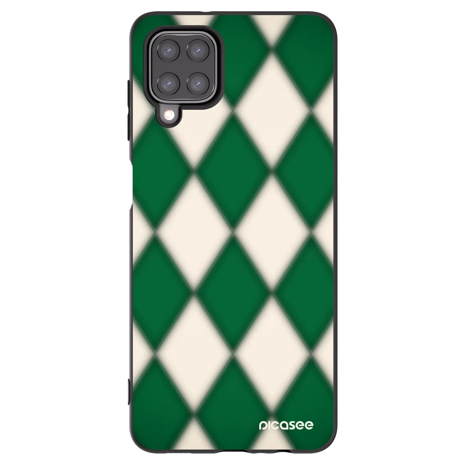 Picasee fekete szilikon tok az alábbi mobiltelefonokra Samsung Galaxy M12 M127F - Emerald Diamond