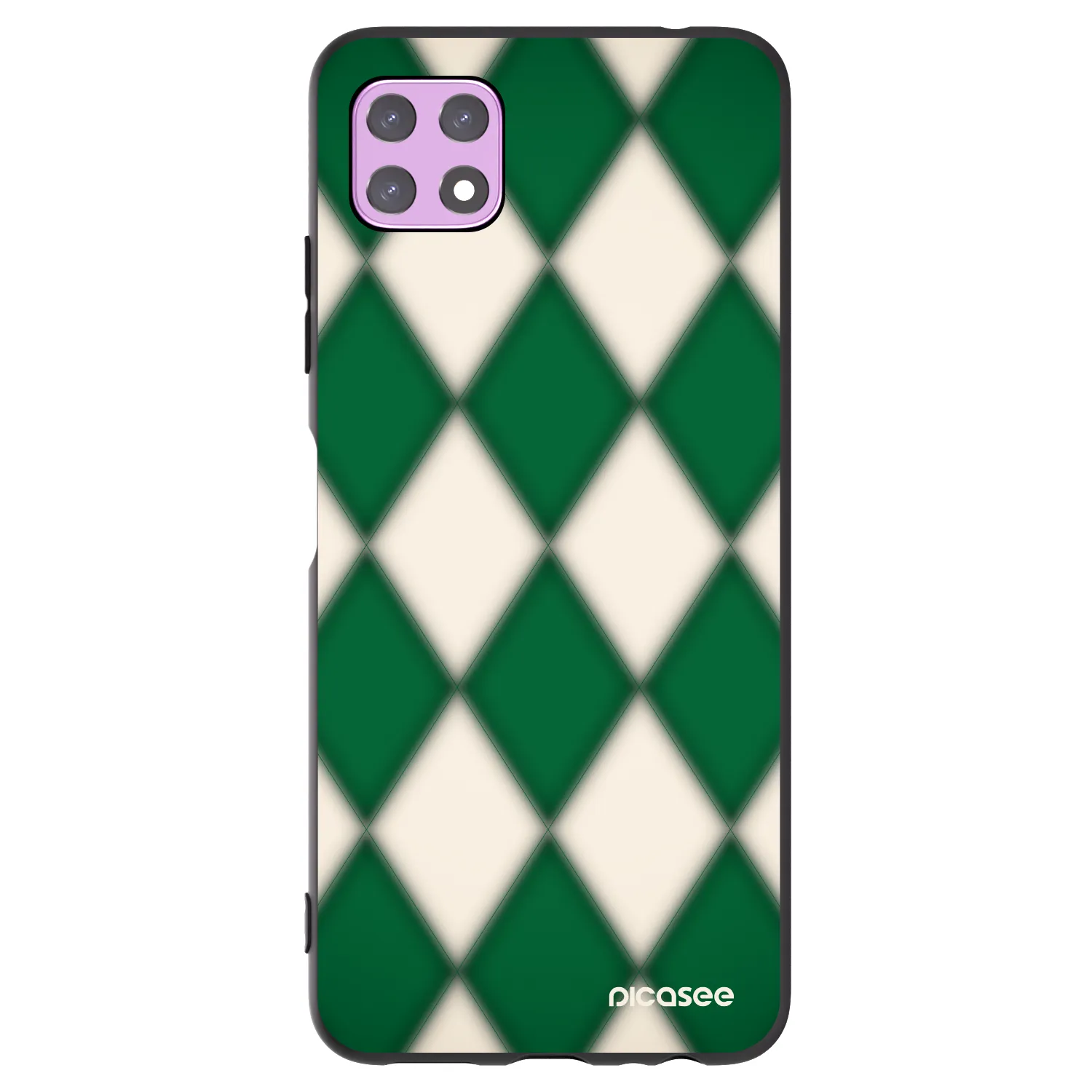Picasee fekete szilikon tok az alábbi mobiltelefonokra Samsung Galaxy A22 A226B 5G - Emerald Diamond