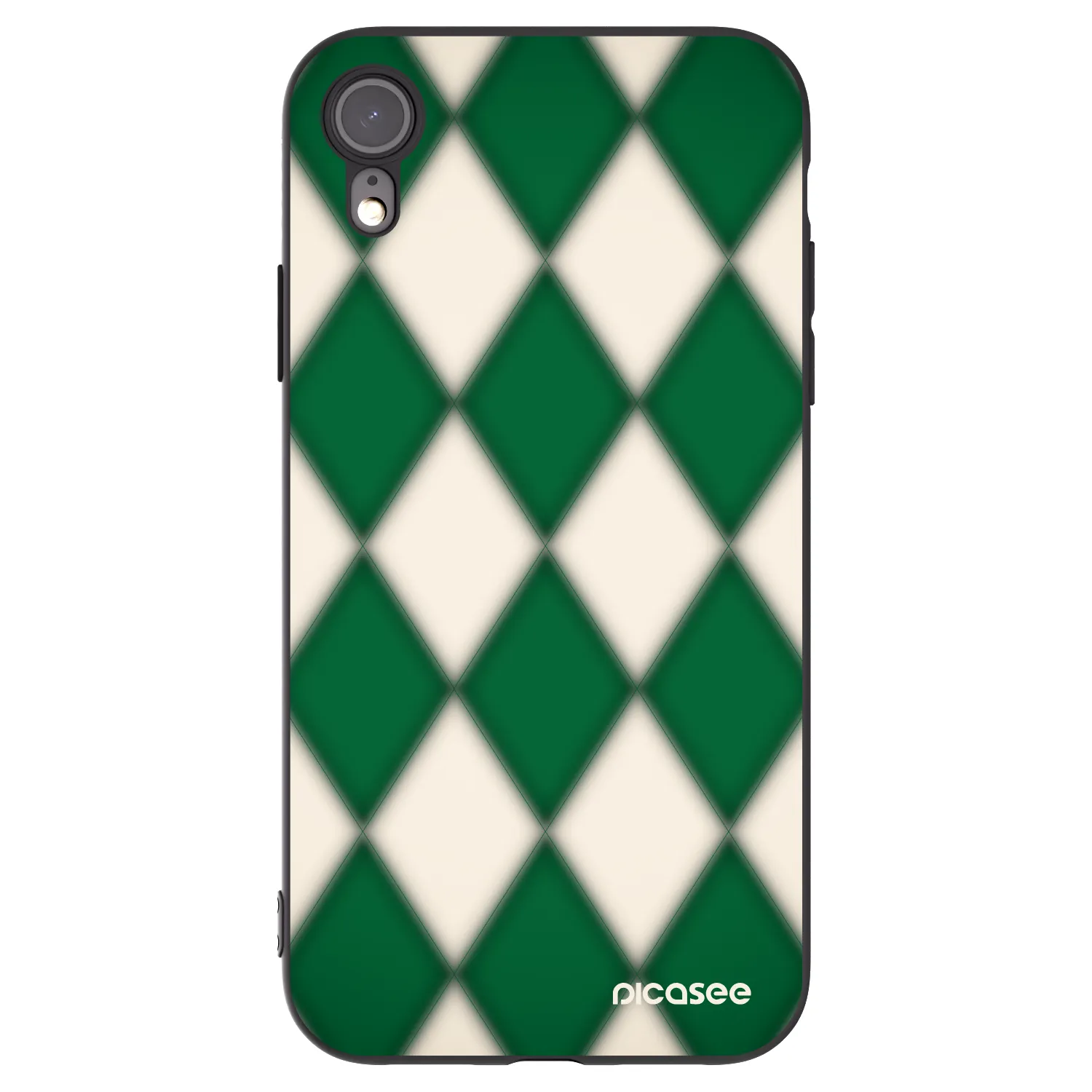 Picasee fekete szilikon tok az alábbi mobiltelefonokra Apple iPhone XR - Emerald Diamond