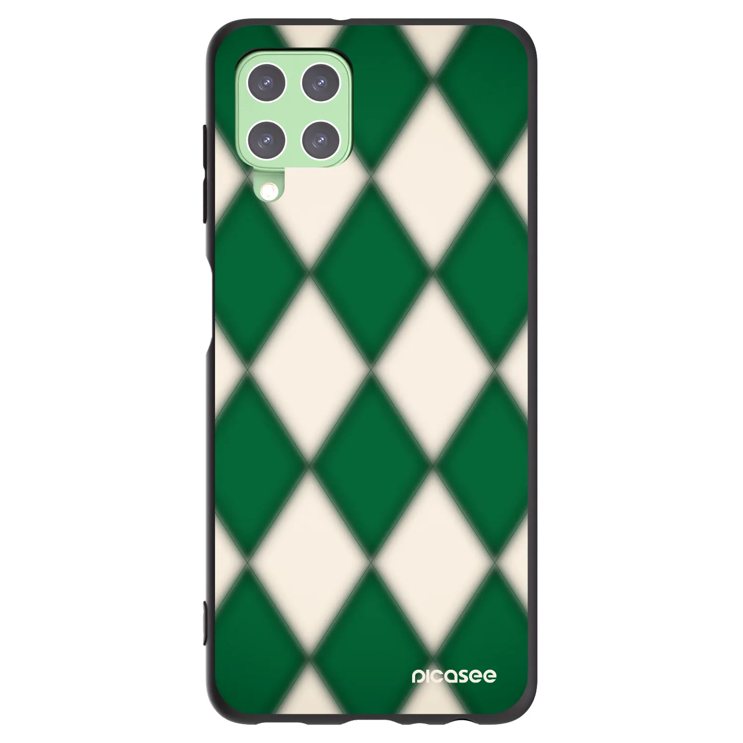 Picasee fekete szilikon tok az alábbi mobiltelefonokra Samsung Galaxy A22 A225F 4G - Emerald Diamond