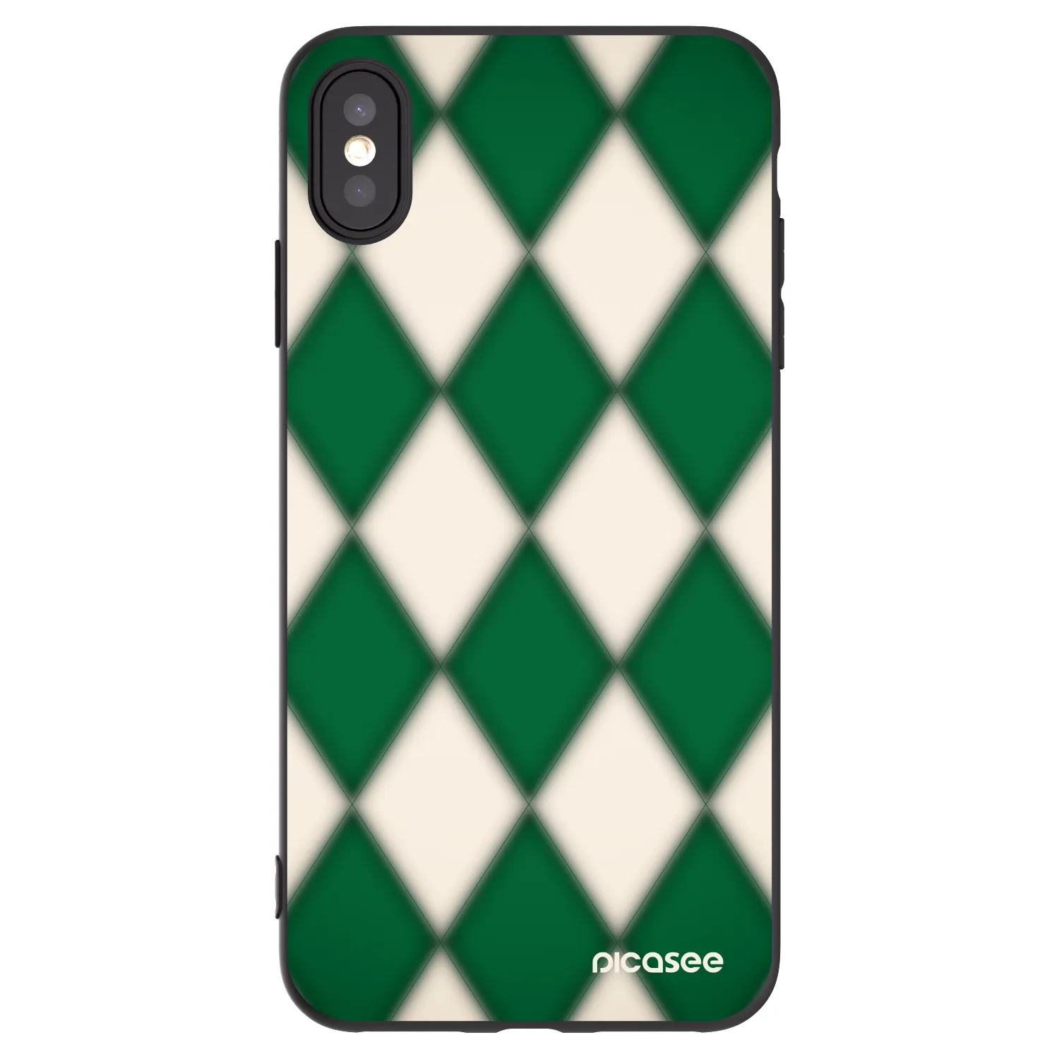 Picasee fekete szilikon tok az alábbi mobiltelefonokra Apple iPhone XS Max - Emerald Diamond