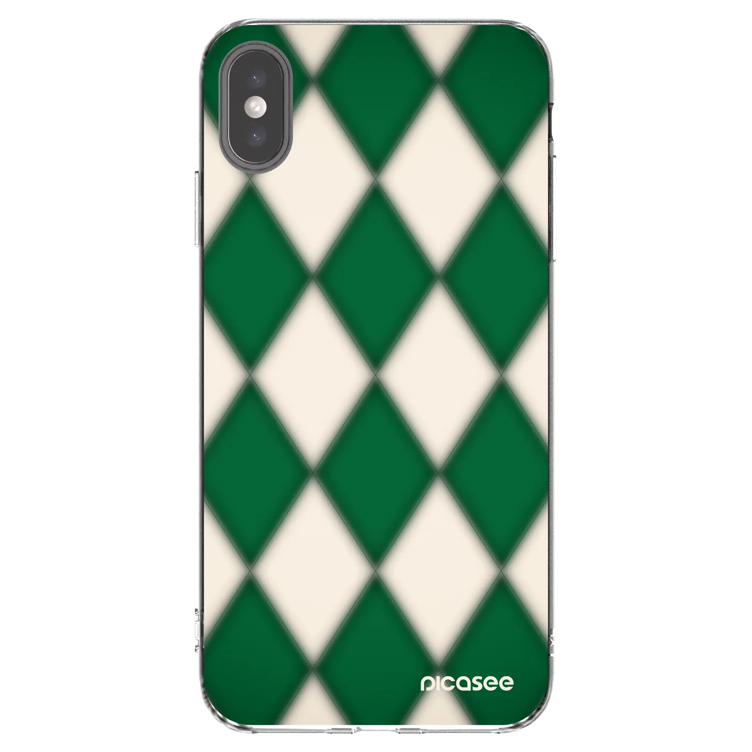 Picasee átlátszó szilikon tok az alábbi mobiltelefonokra Apple iPhone XS Max - Emerald Diamond