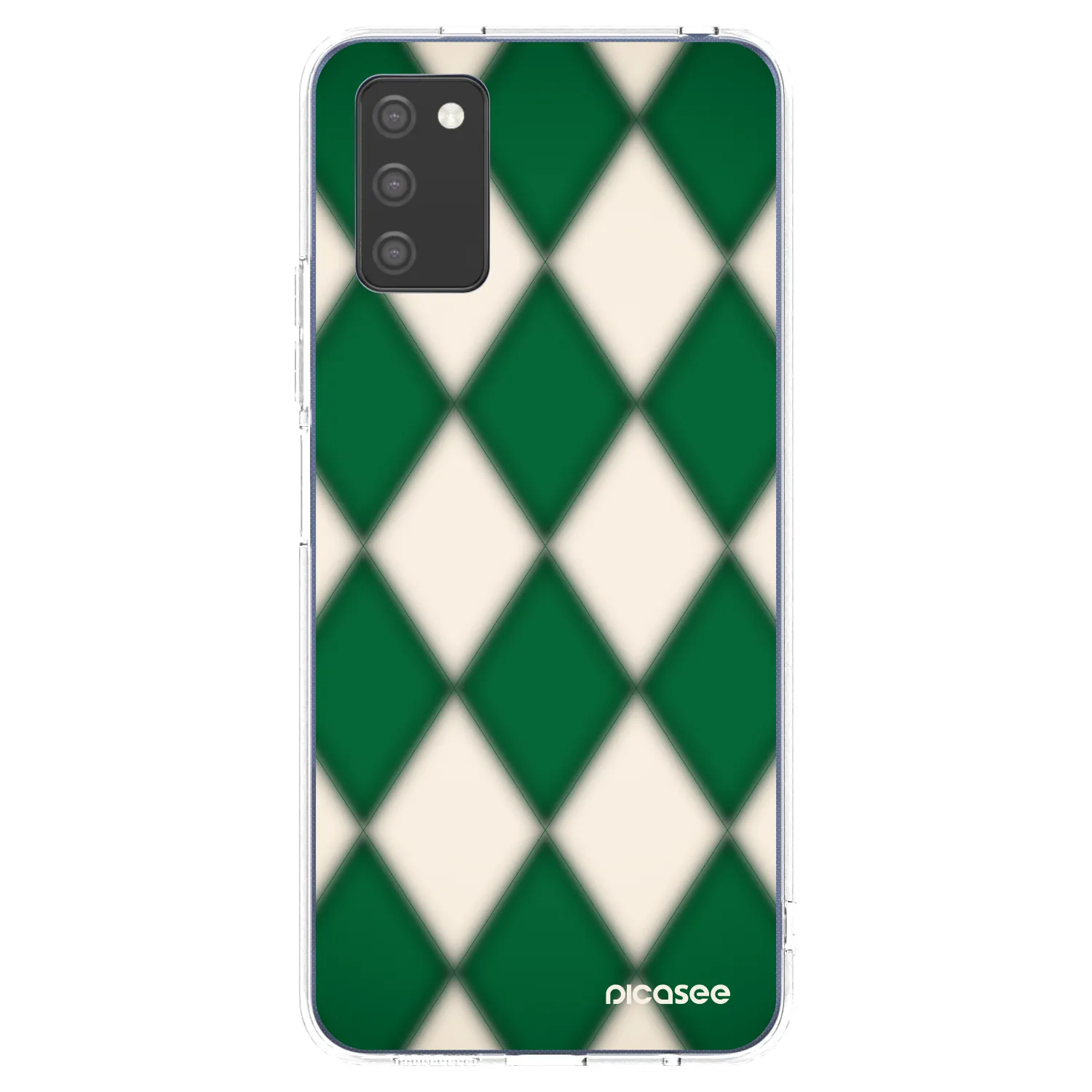 Picasee átlátszó szilikon tok az alábbi mobiltelefonokra Samsung Galaxy A03s A037G - Emerald Diamond