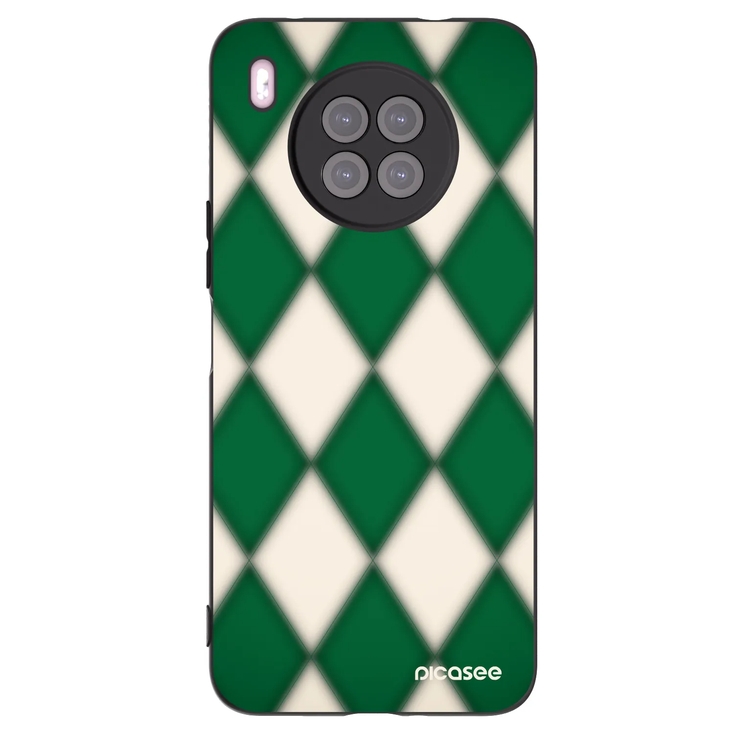 Picasee fekete szilikon tok az alábbi mobiltelefonokra Huawei Nova 8i - Emerald Diamond