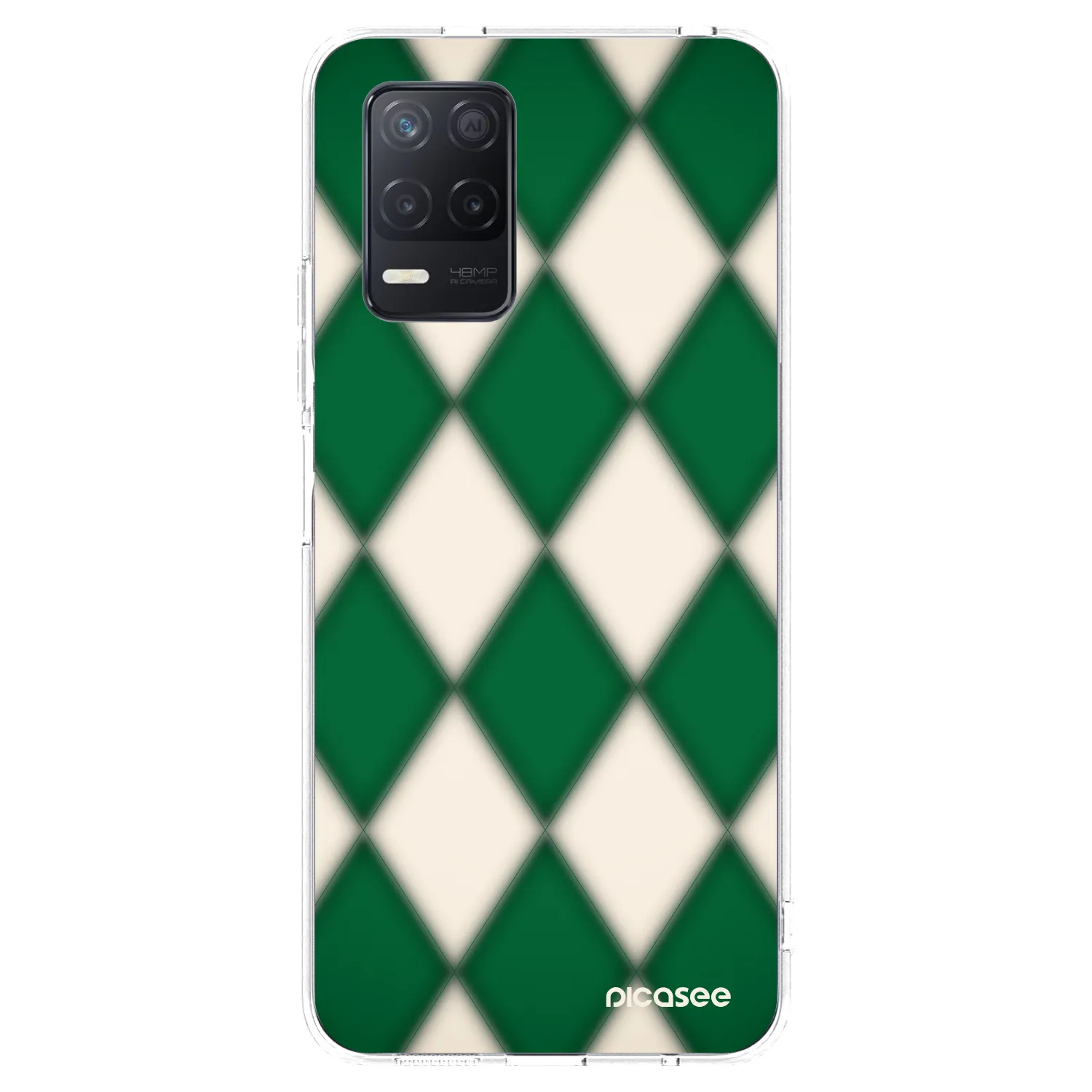 Picasee átlátszó szilikon tok az alábbi mobiltelefonokra Realme 8 5G - Emerald Diamond