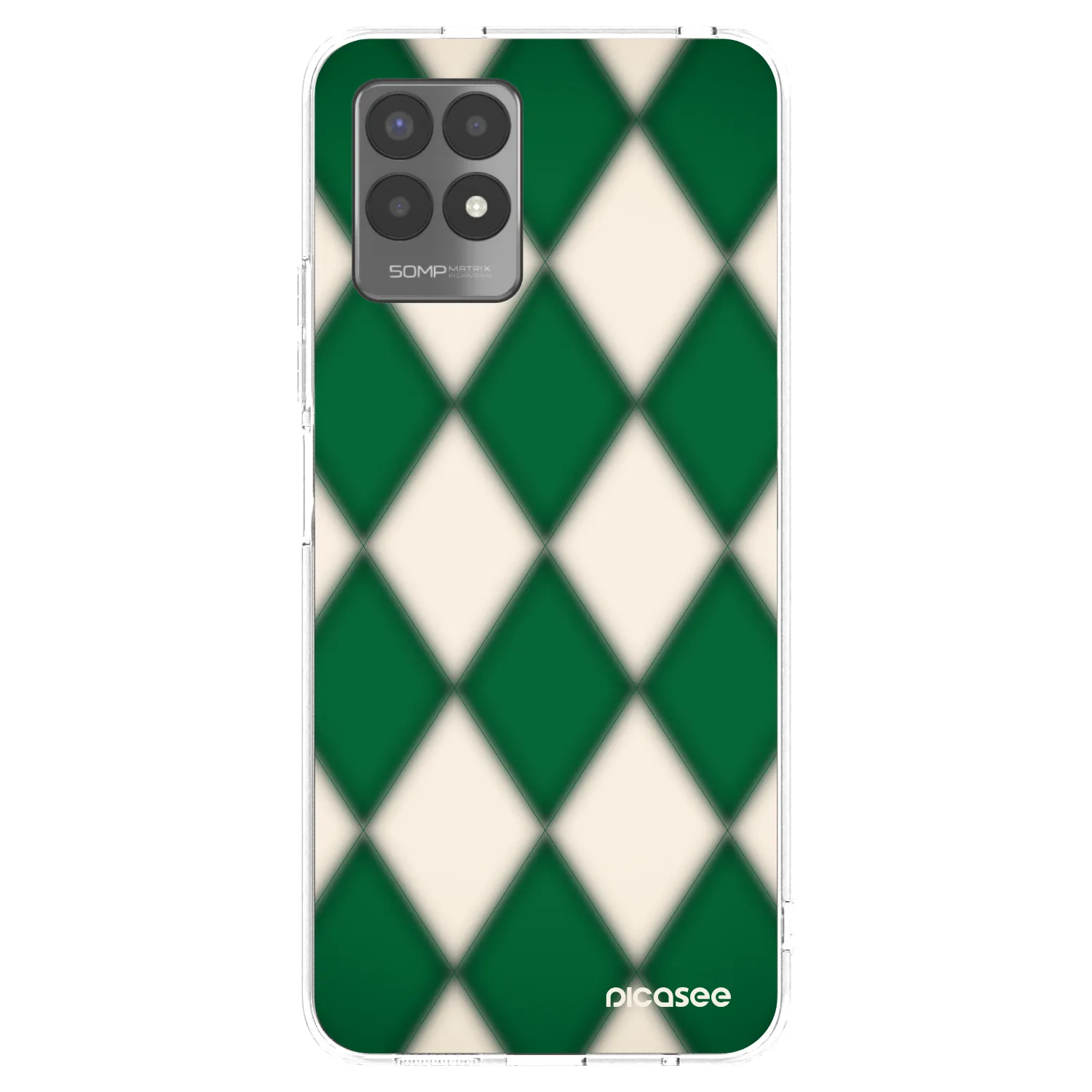 Picasee átlátszó szilikon tok az alábbi mobiltelefonokra Realme 8i - Emerald Diamond