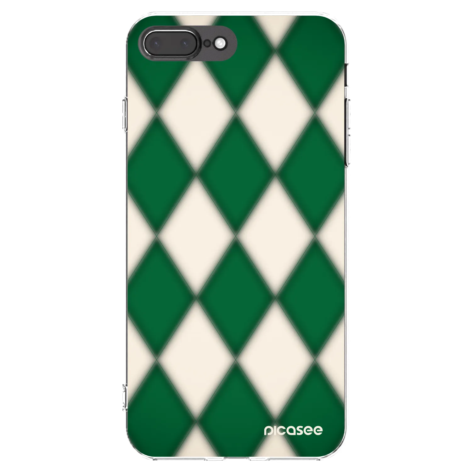 Picasee átlátszó szilikon tok az alábbi mobiltelefonokra Apple iPhone 7 Plus - Emerald Diamond