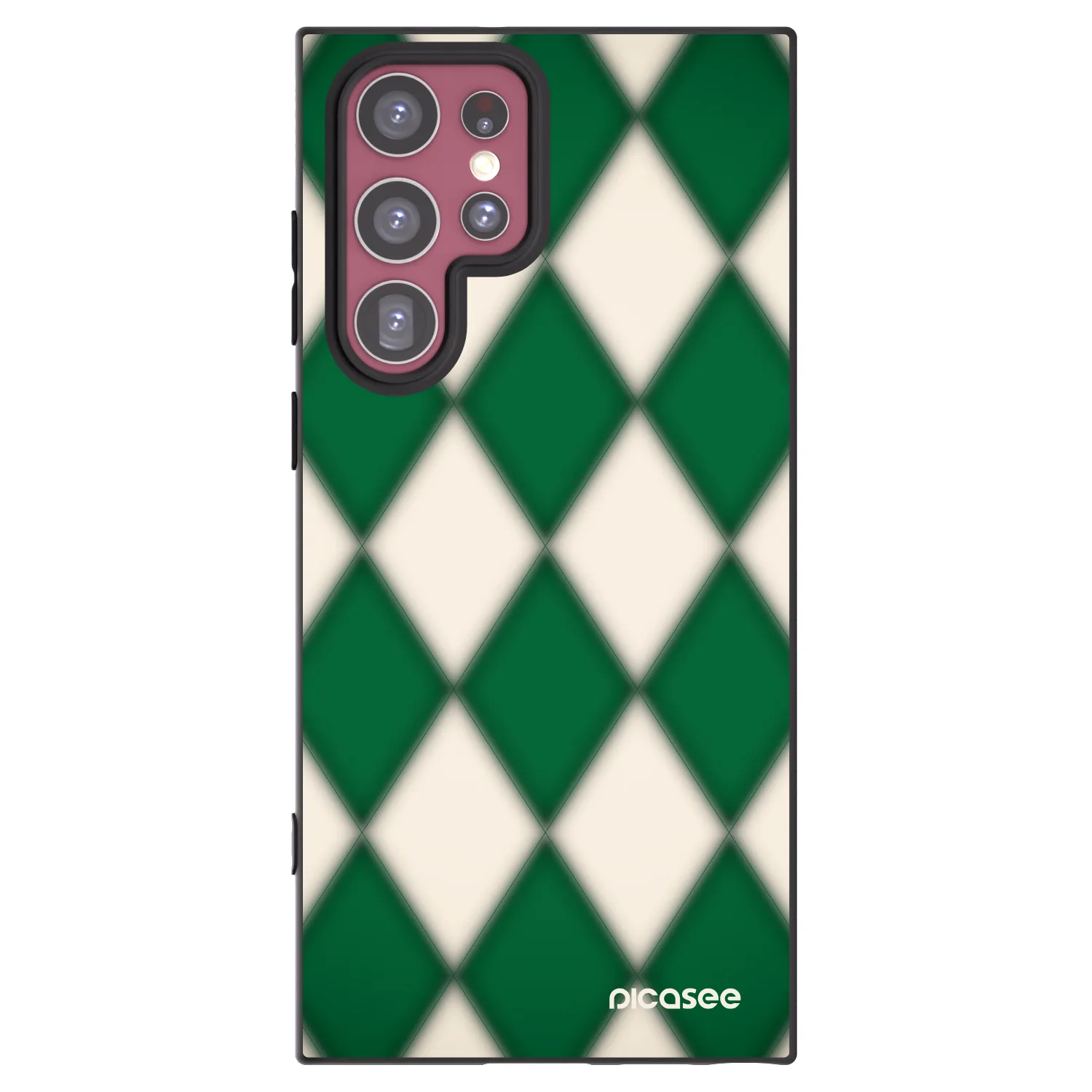 Picasee fekete szilikon tok az alábbi mobiltelefonokra Samsung Galaxy S22 Ultra 5G - Emerald Diamond