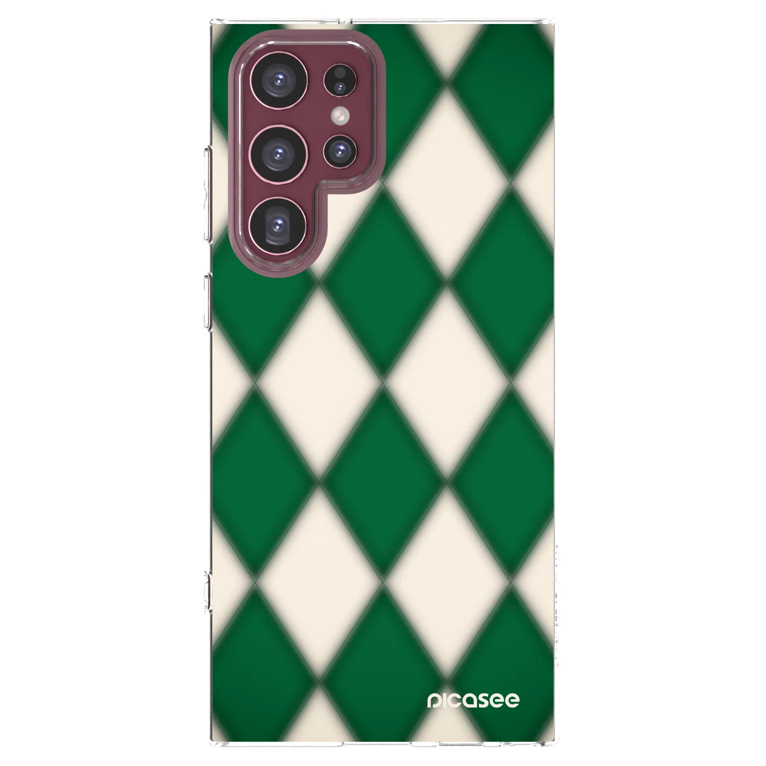 Picasee átlátszó szilikon tok az alábbi mobiltelefonokra Samsung Galaxy S22 Ultra 5G - Emerald Diamond