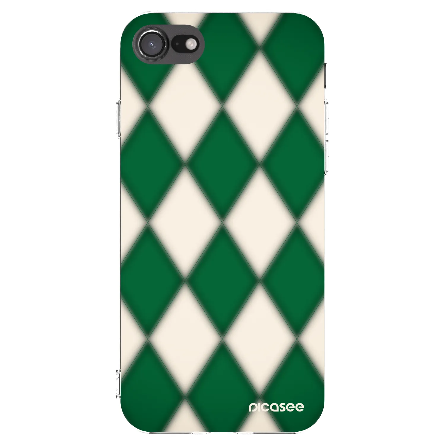 Picasee átlátszó szilikon tok az alábbi mobiltelefonokra Apple iPhone SE 2022 - Emerald Diamond