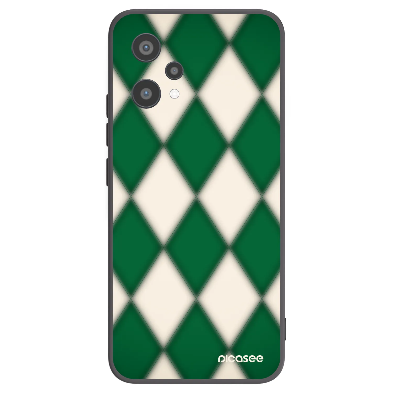 Picasee fekete szilikon tok az alábbi mobiltelefonokra Realme 9 Pro 5G - Emerald Diamond