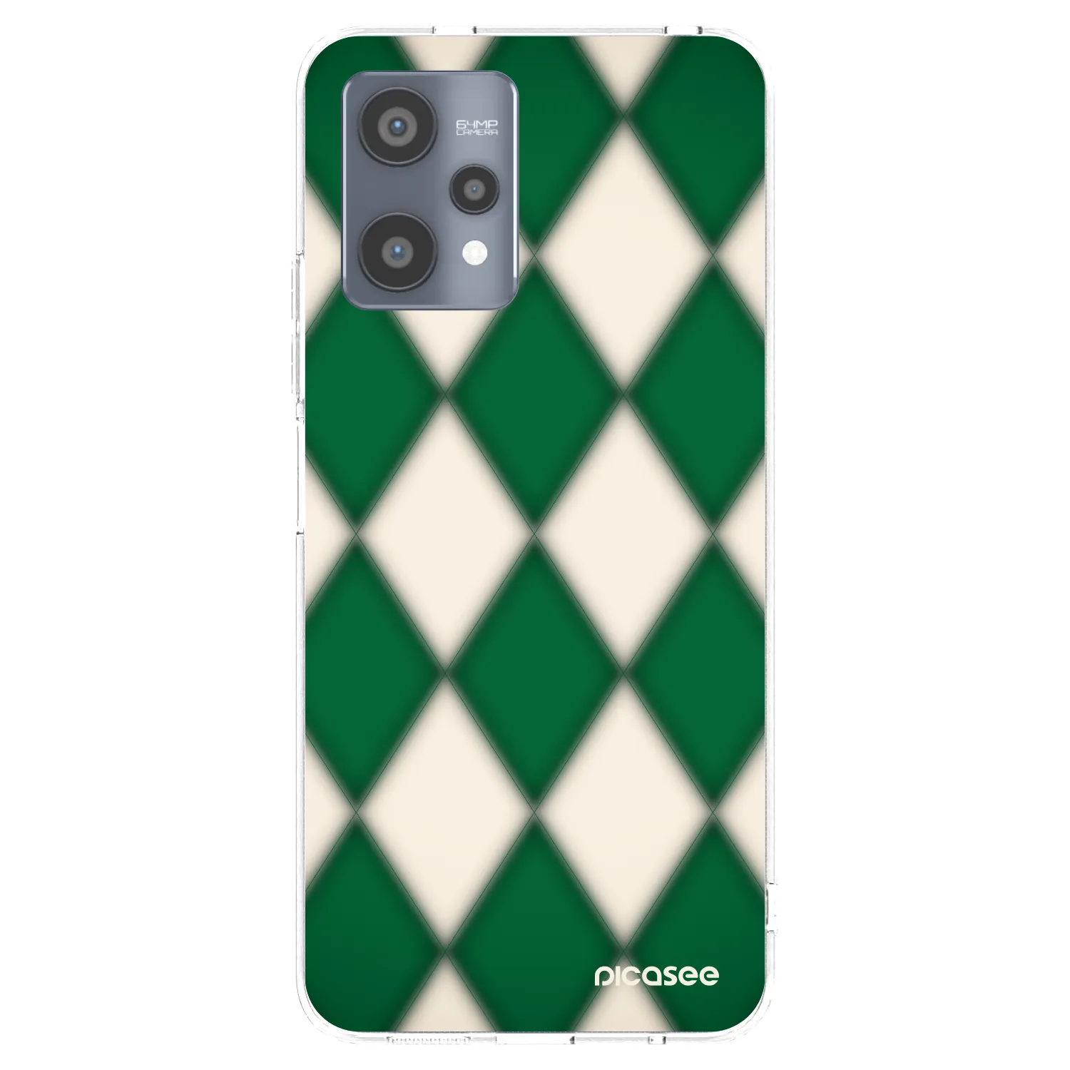 Picasee átlátszó szilikon tok az alábbi mobiltelefonokra Realme 9 Pro 5G - Emerald Diamond
