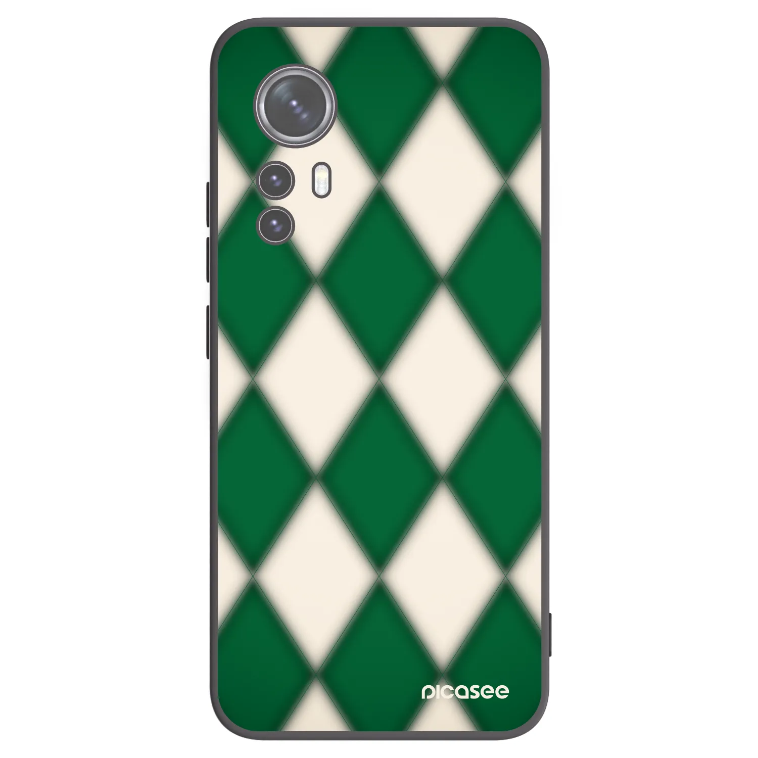 Picasee fekete szilikon tok az alábbi mobiltelefonokra Xiaomi 12 - Emerald Diamond