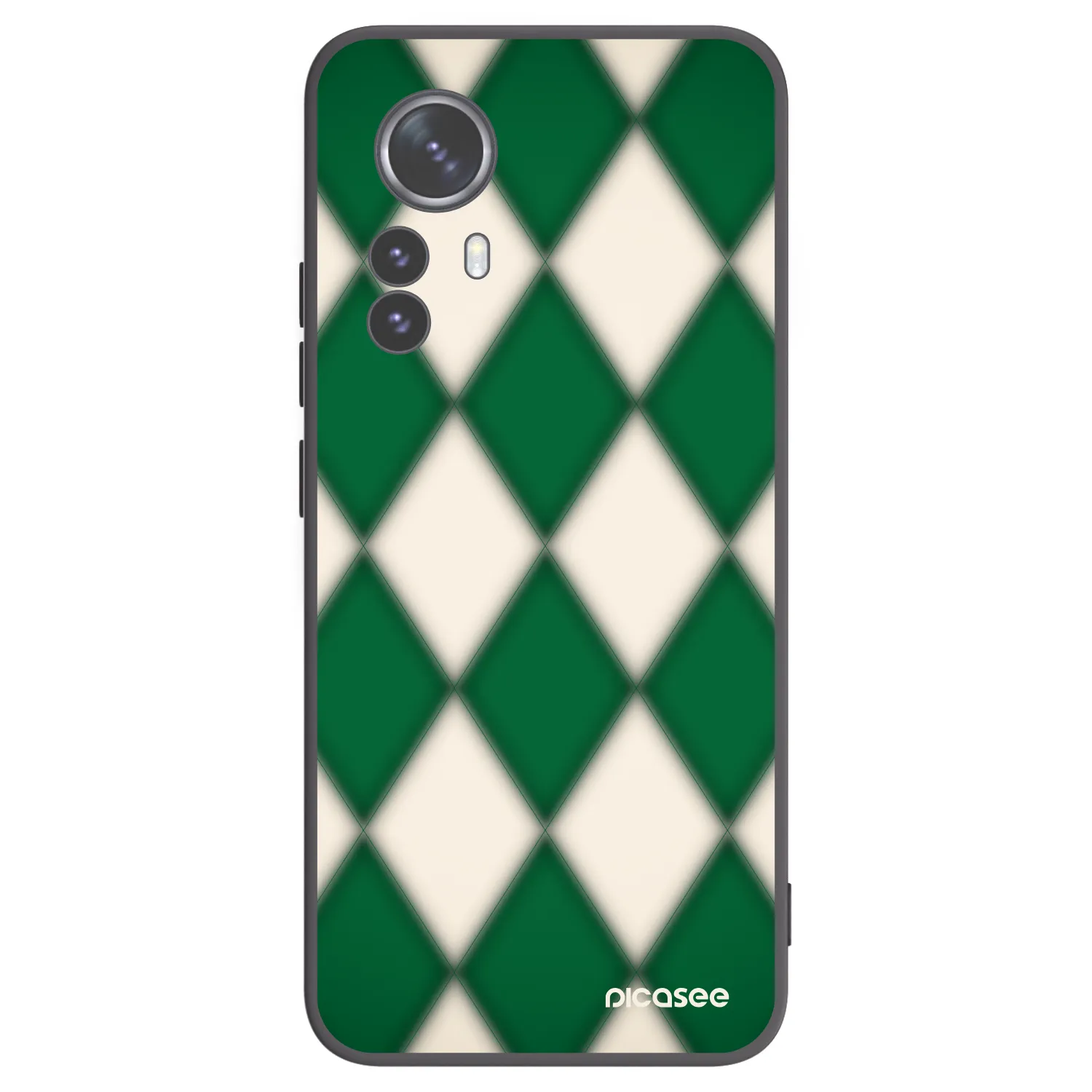 Picasee fekete szilikon tok az alábbi mobiltelefonokra Xiaomi 12 Pro - Emerald Diamond