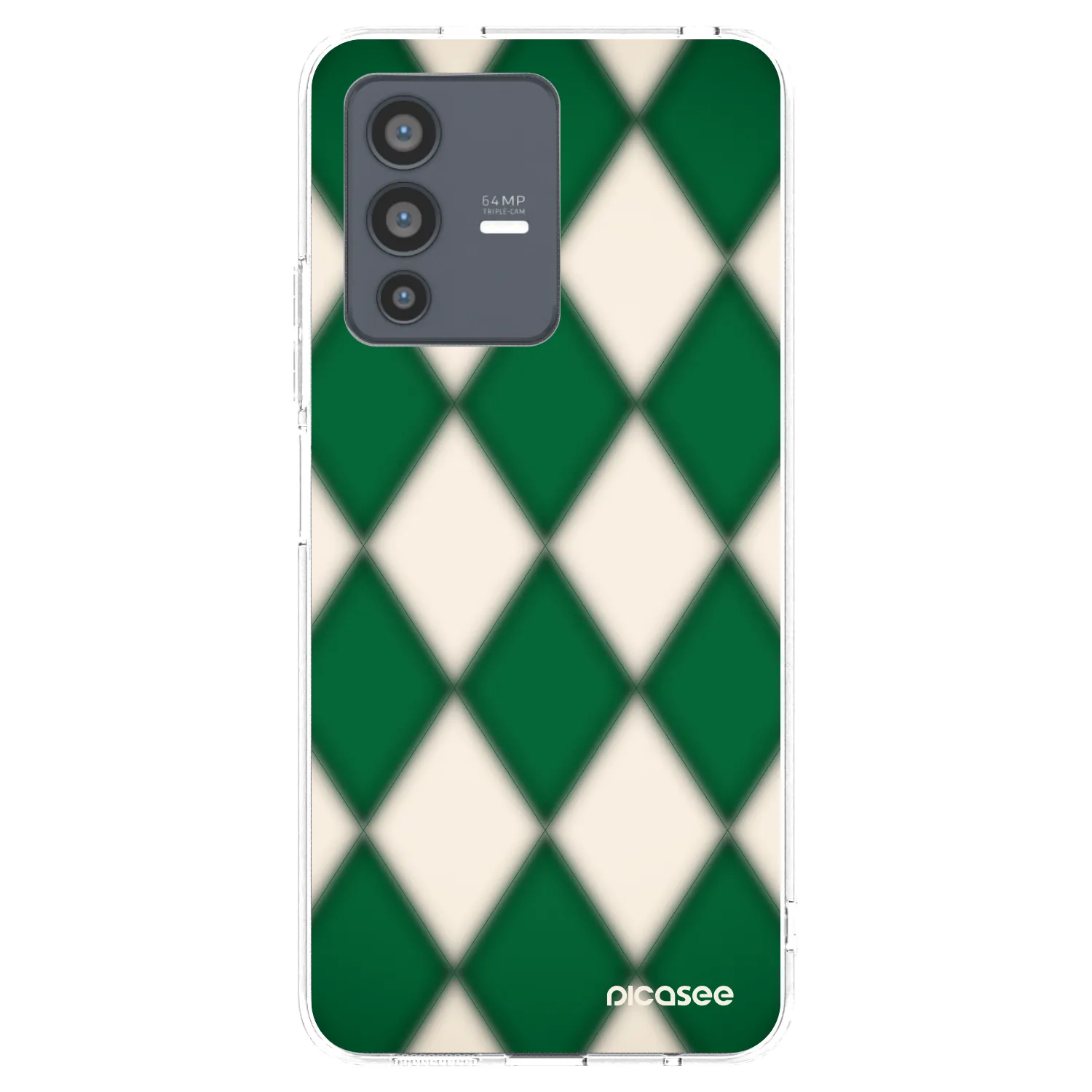 Picasee átlátszó szilikon tok az alábbi mobiltelefonokra Vivo V23 5G - Emerald Diamond