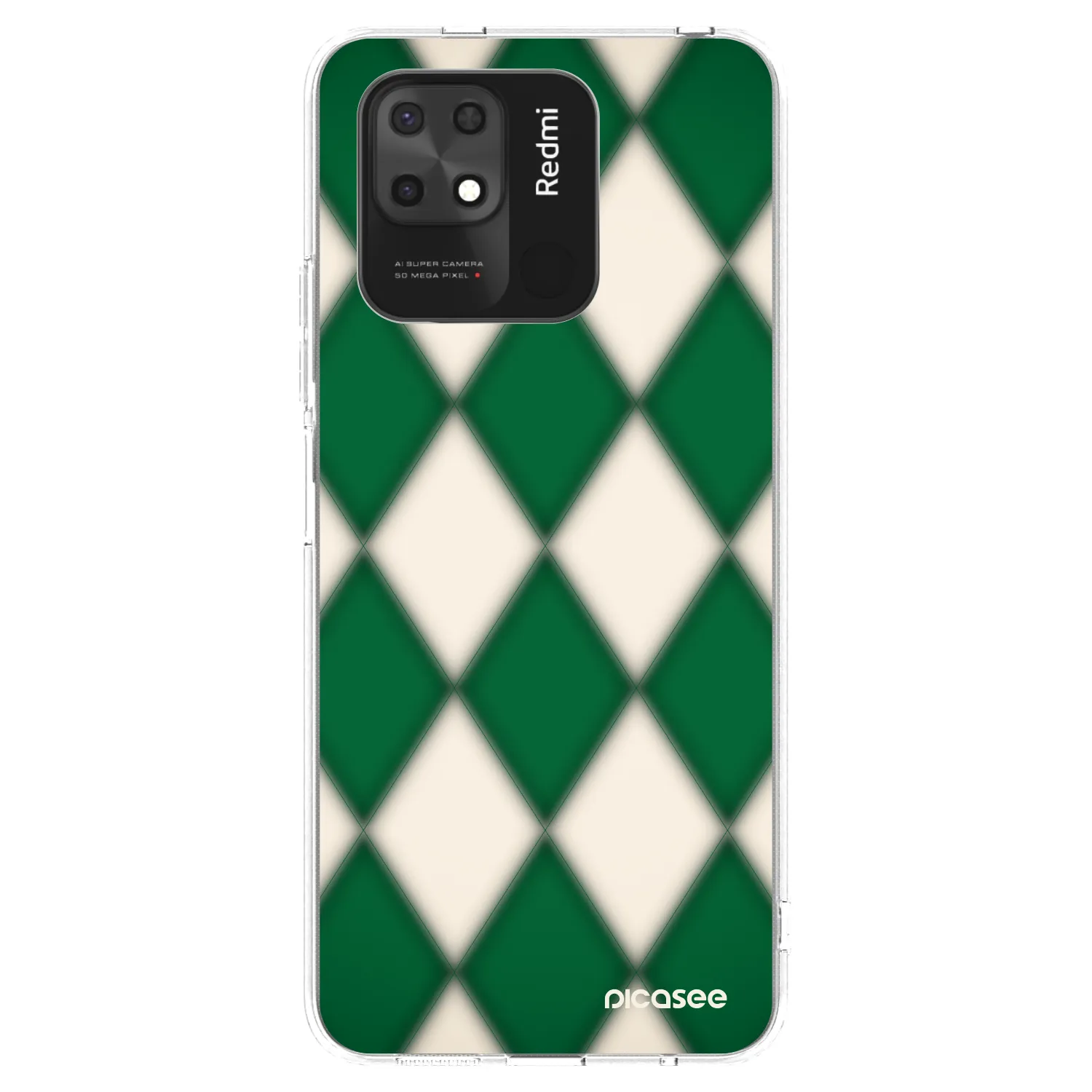 Picasee átlátszó szilikon tok az alábbi mobiltelefonokra Xiaomi Redmi 10C - Emerald Diamond