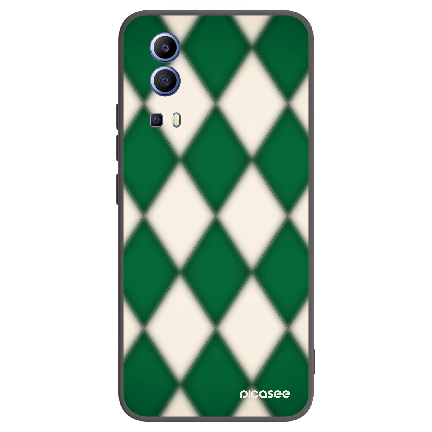 Picasee fekete szilikon tok az alábbi mobiltelefonokra Vivo Y52 5G - Emerald Diamond