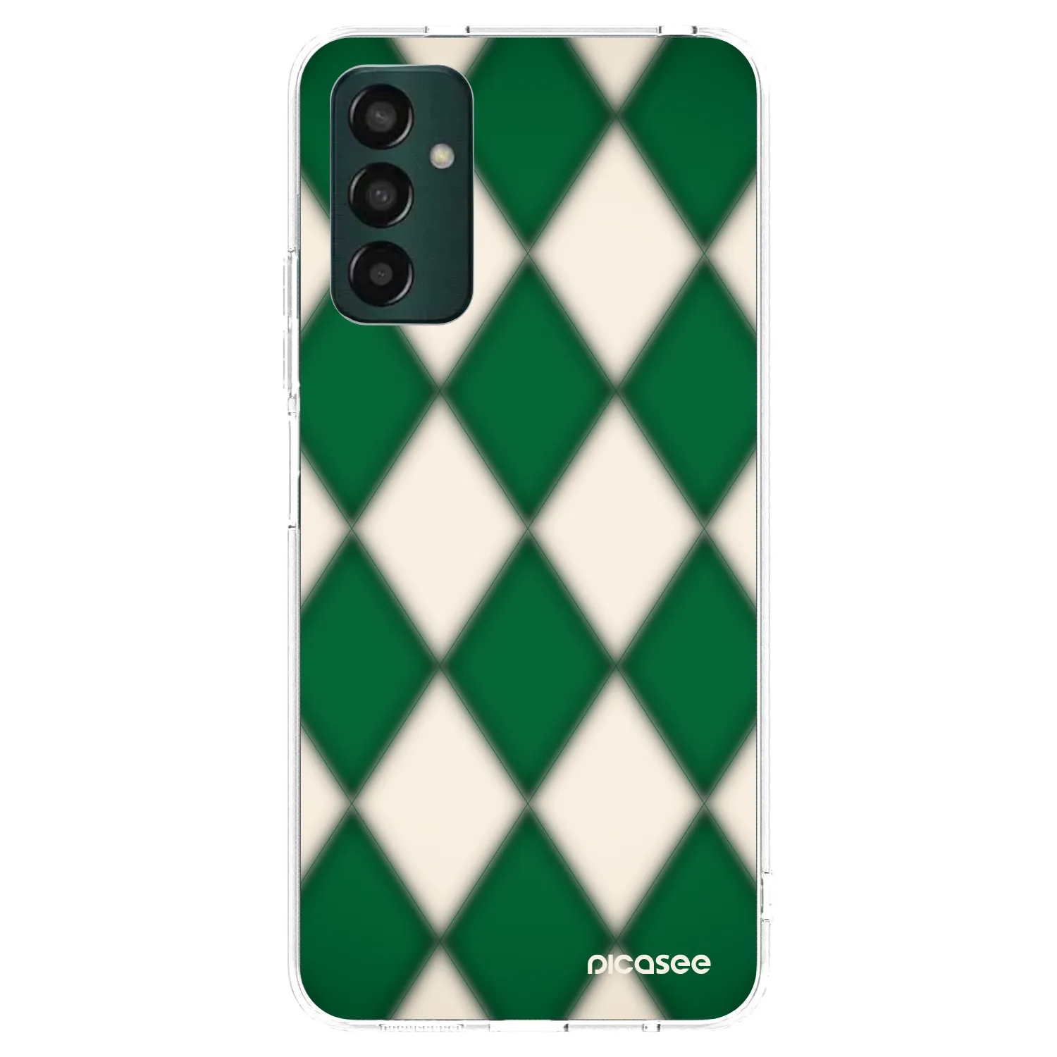 Picasee átlátszó szilikon tok az alábbi mobiltelefonokra Samsung Galaxy M13 M135F - Emerald Diamond