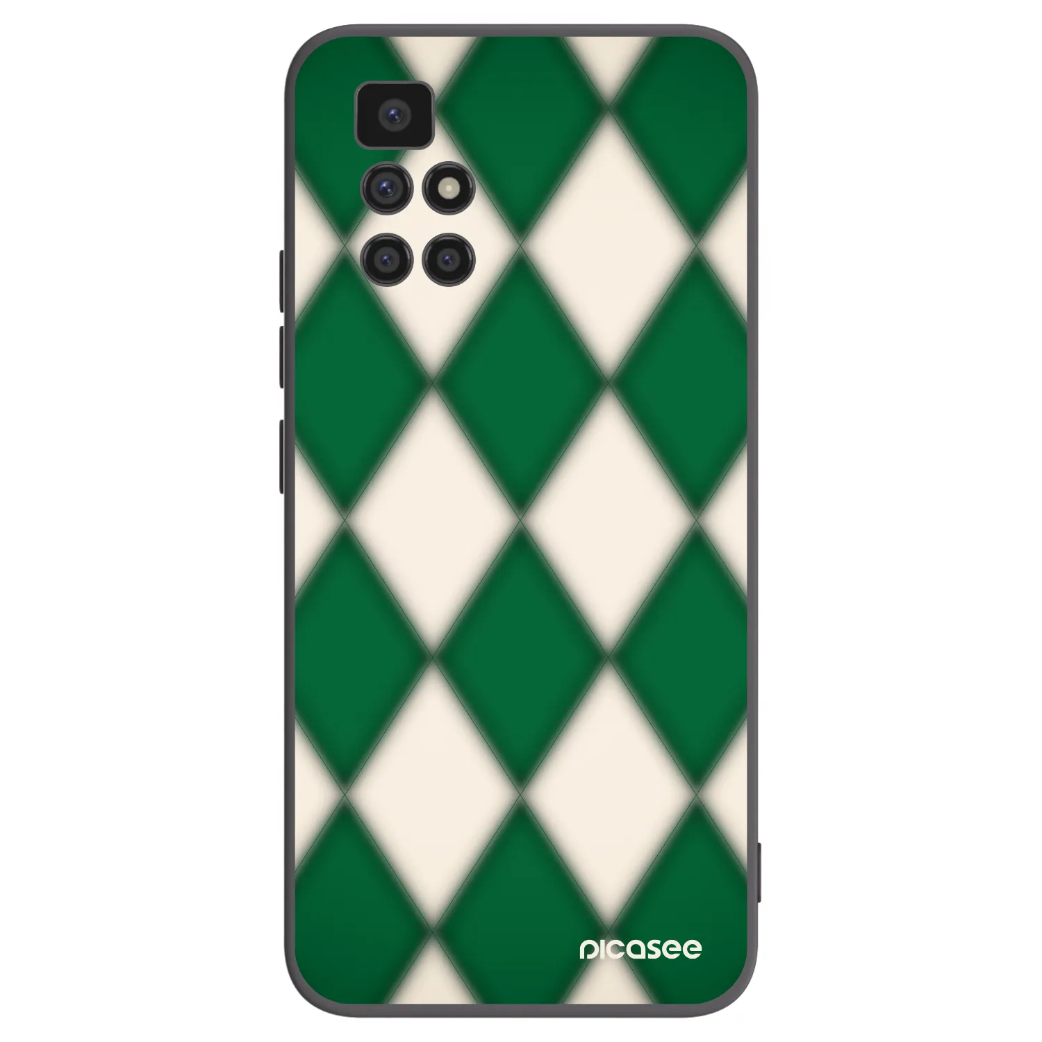 Picasee fekete szilikon tok az alábbi mobiltelefonokra Xiaomi Redmi 10 (2022) - Emerald Diamond