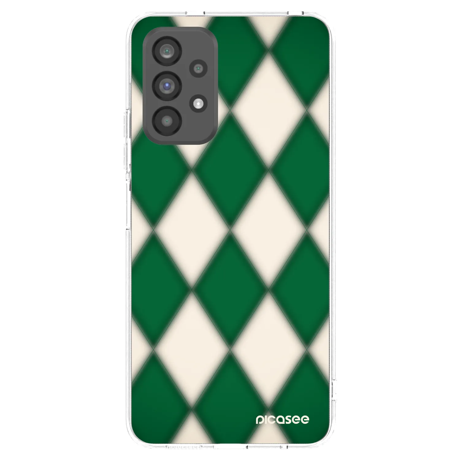 Picasee átlátszó szilikon tok az alábbi mobiltelefonokra Samsung Galaxy A73 5G - Emerald Diamond