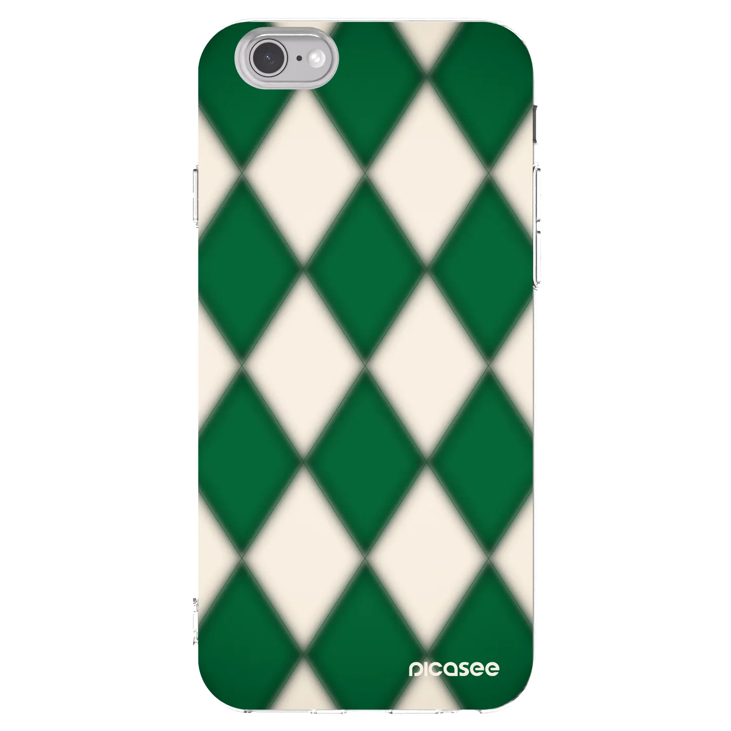 Picasee átlátszó szilikon tok az alábbi mobiltelefonokra Apple iPhone 6/6S - Emerald Diamond