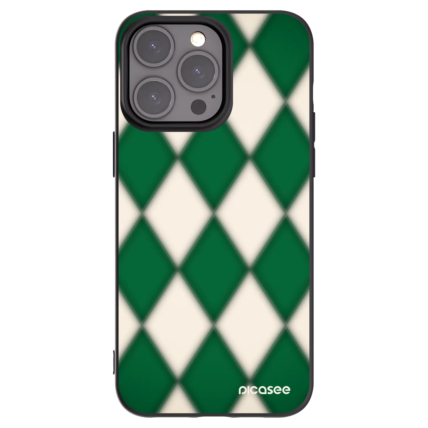Picasee fekete szilikon tok az alábbi mobiltelefonokra Apple iPhone 15 Pro Max - Emerald Diamond
