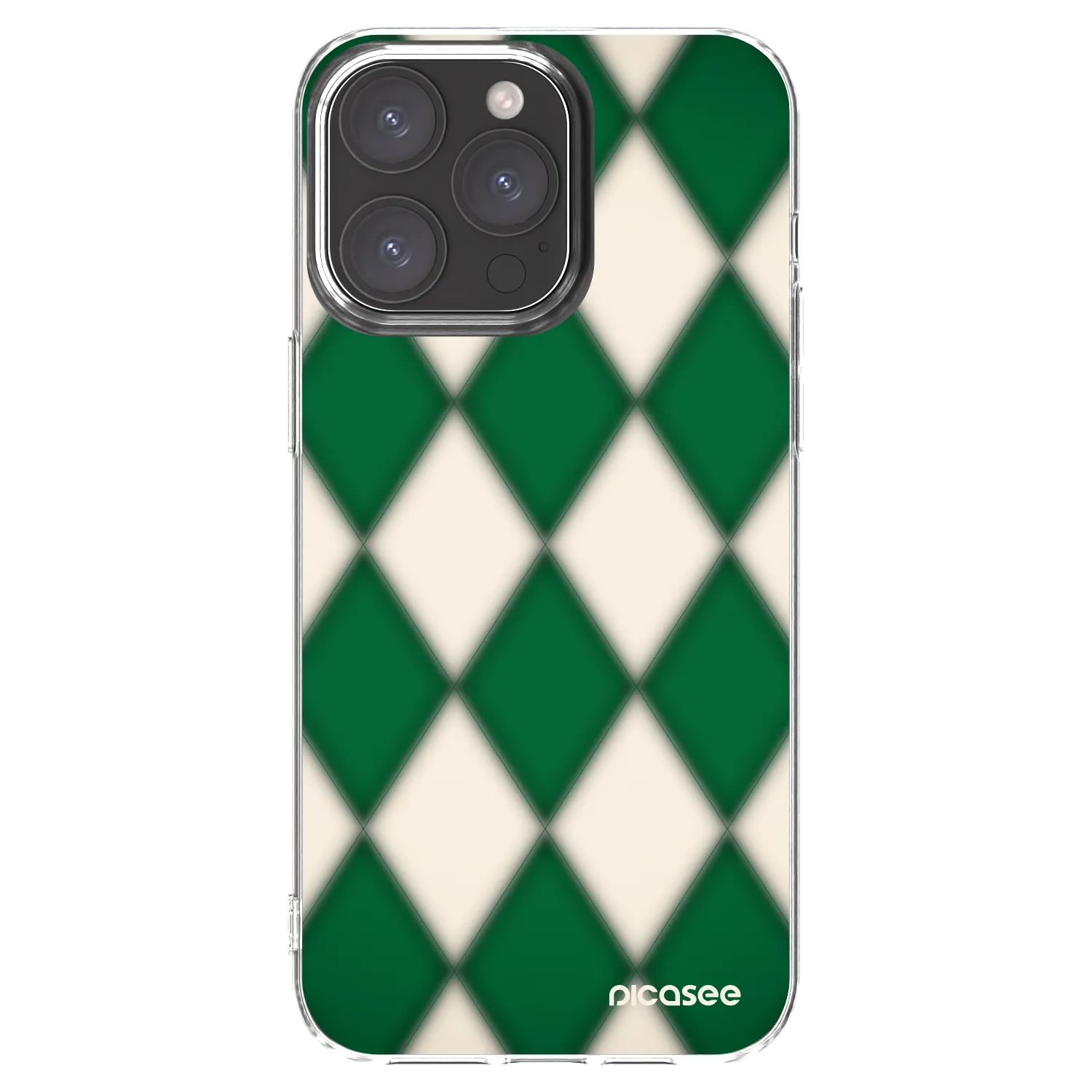 Picasee átlátszó szilikon tok az alábbi mobiltelefonokra Apple iPhone 15 Pro Max - Emerald Diamond