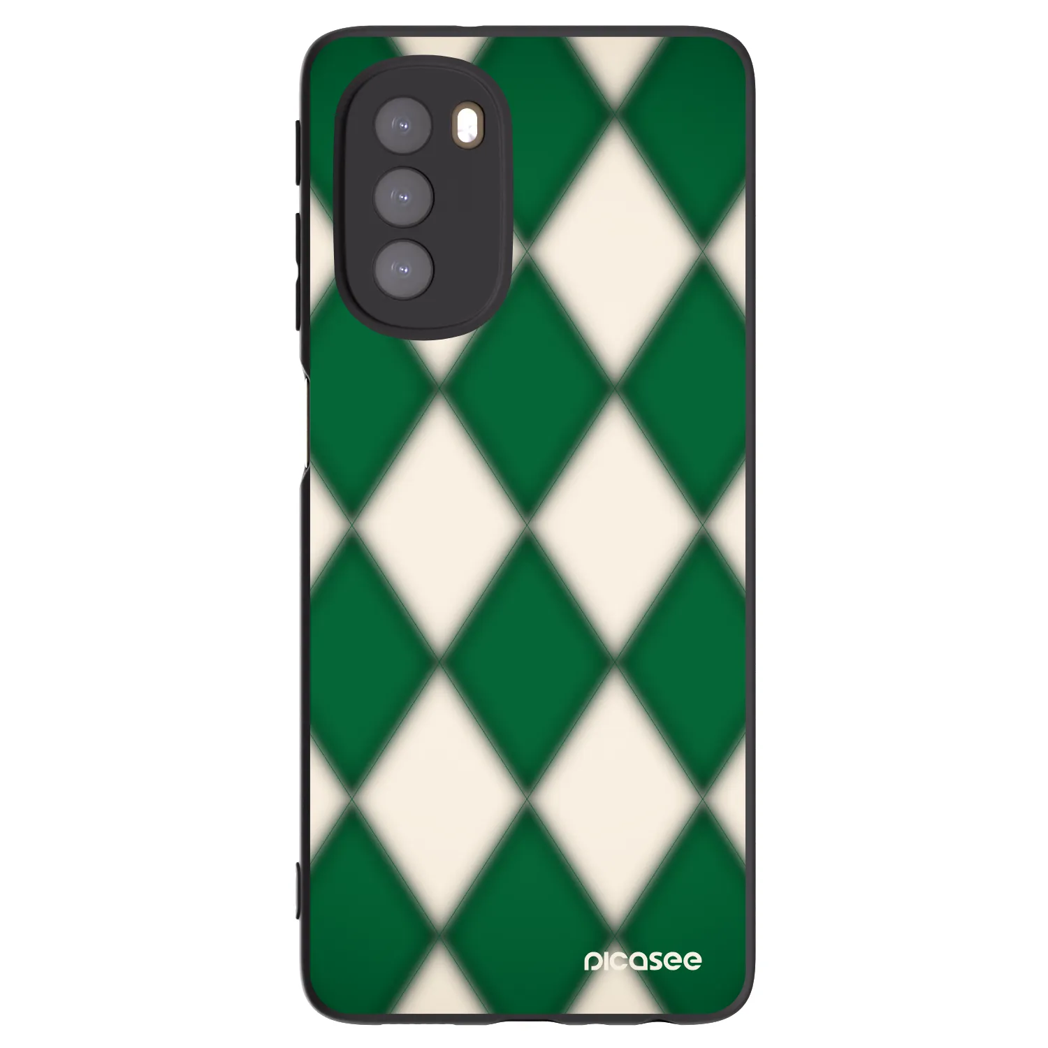 Picasee fekete szilikon tok az alábbi mobiltelefonokra Motorola Moto G51 - Emerald Diamond