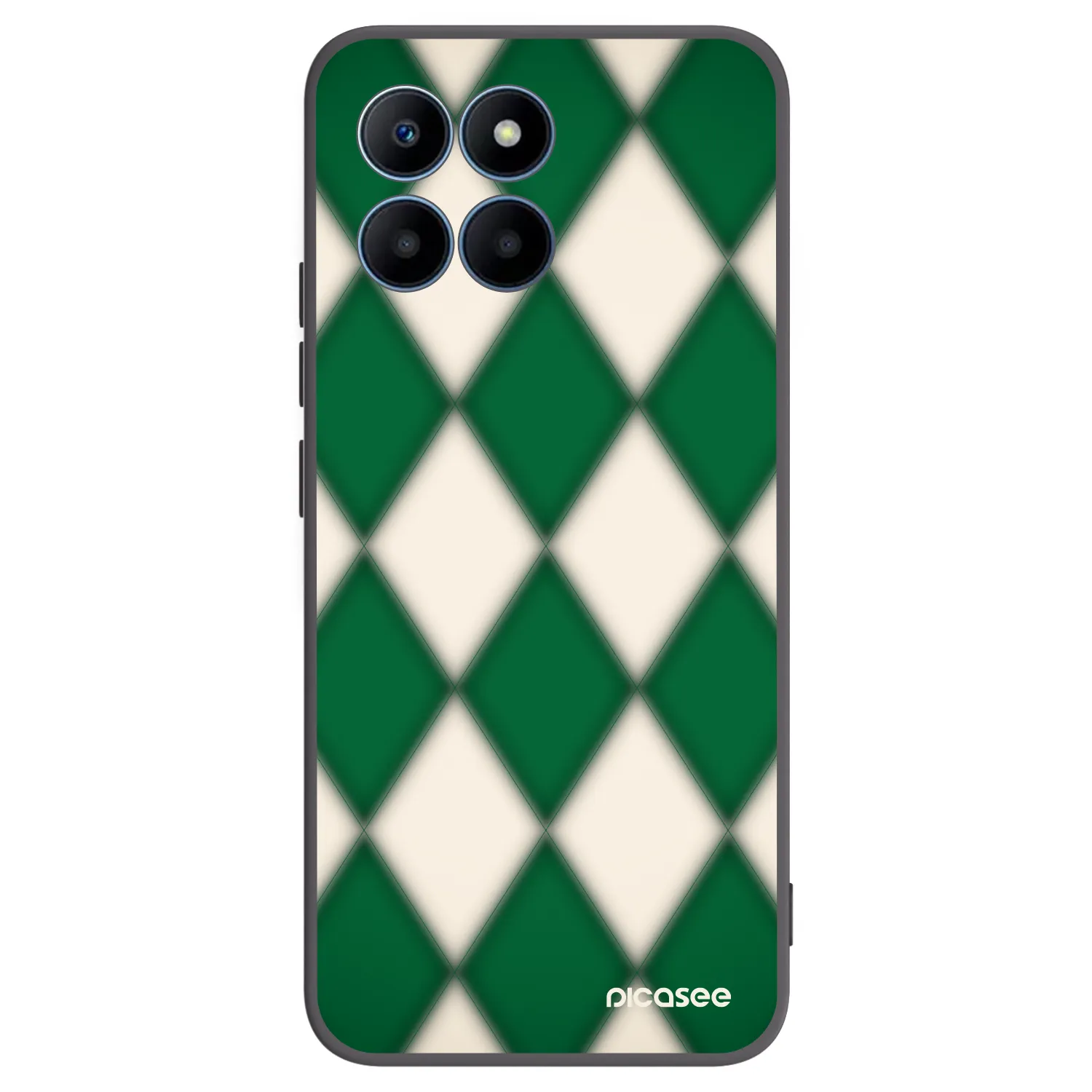 Picasee fekete szilikon tok az alábbi mobiltelefonokra Honor 70 Lite - Emerald Diamond