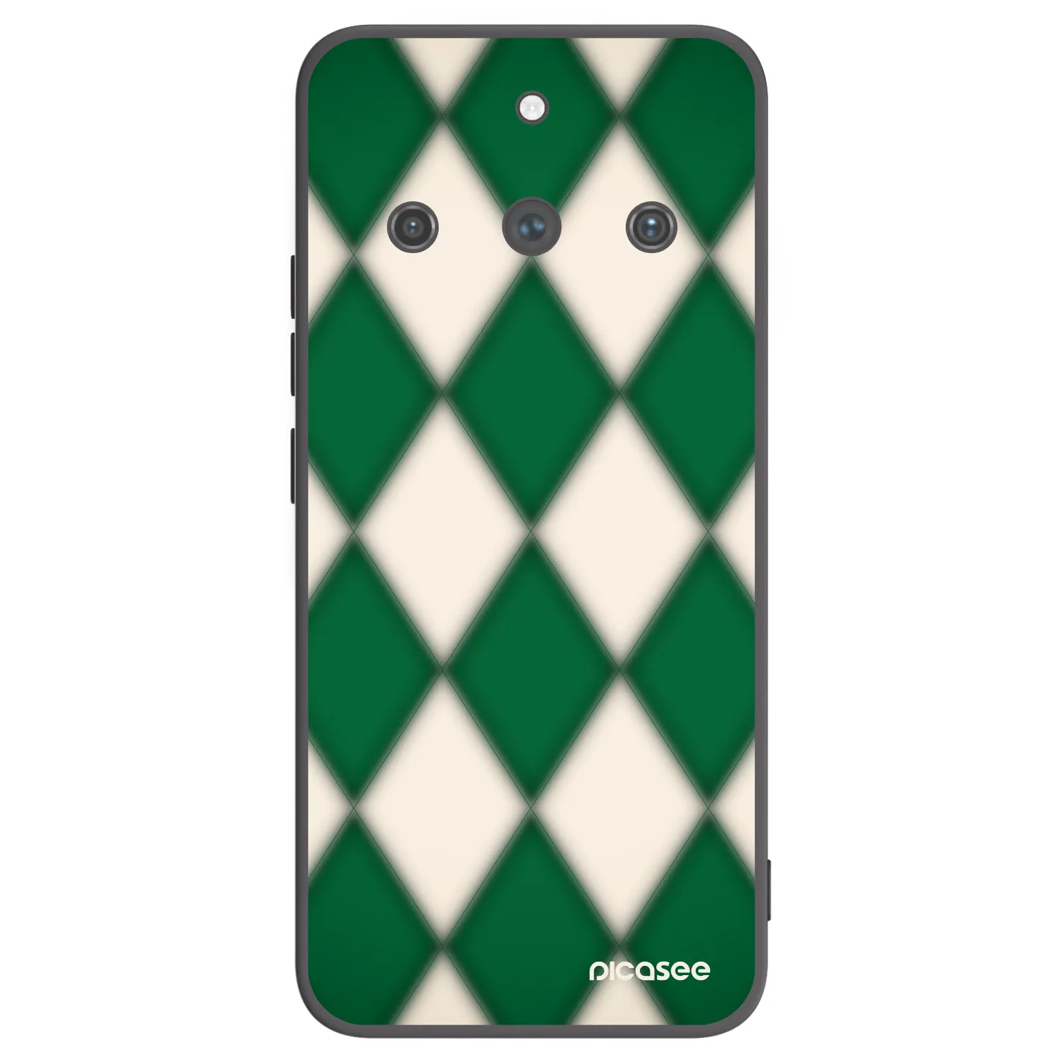 Picasee fekete szilikon tok az alábbi mobiltelefonokra Realme 11 Pro+ - Emerald Diamond
