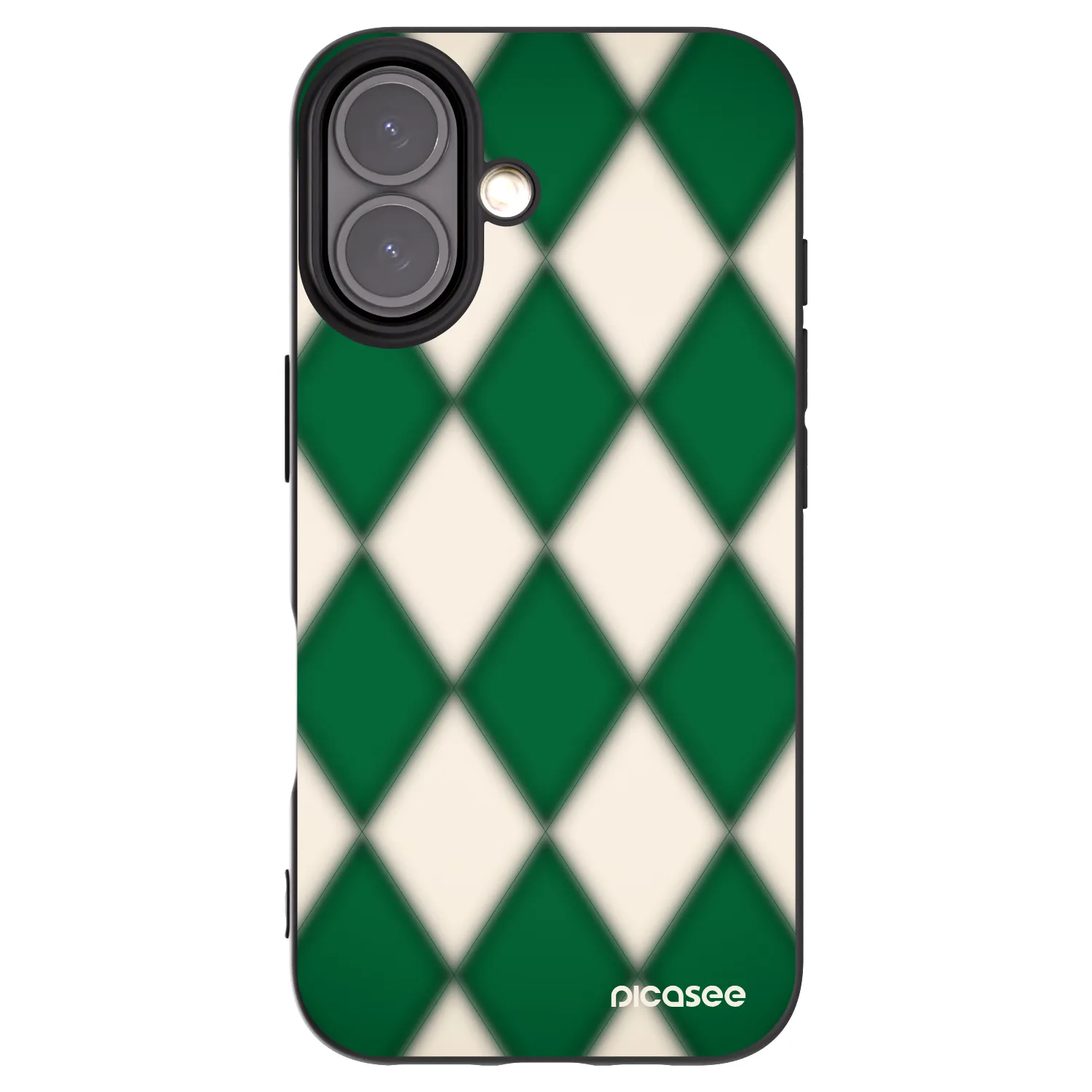 Picasee fekete szilikon tok az alábbi mobiltelefonokra Apple iPhone 16 - Emerald Diamond