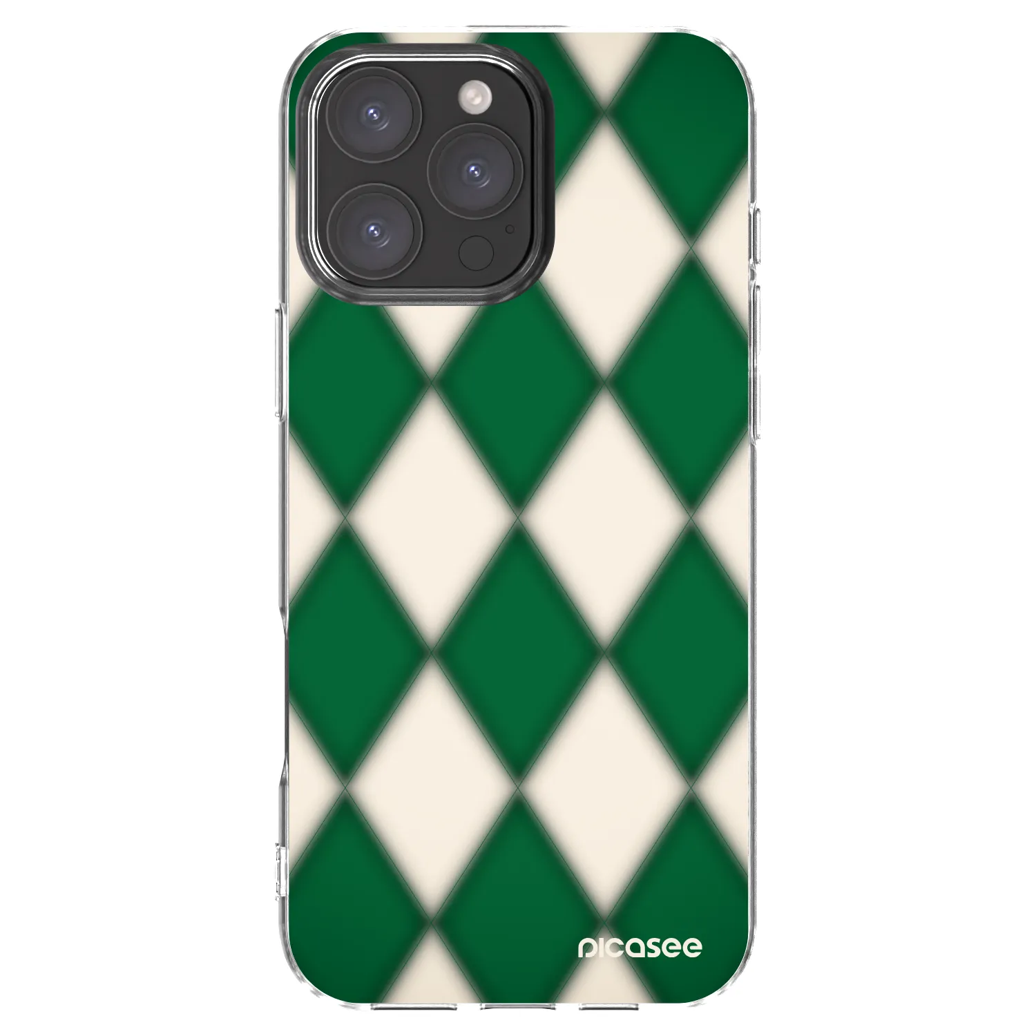Picasee átlátszó szilikon tok az alábbi mobiltelefonokra Apple iPhone 16 Pro Max - Emerald Diamond