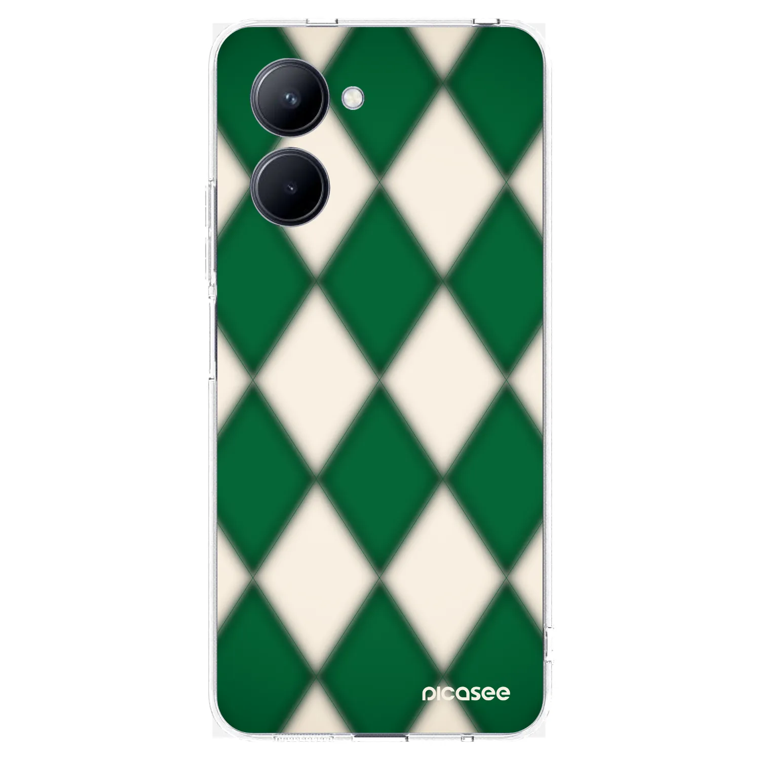 Picasee átlátszó szilikon tok az alábbi mobiltelefonokra Realme C33 (2023) - Emerald Diamond