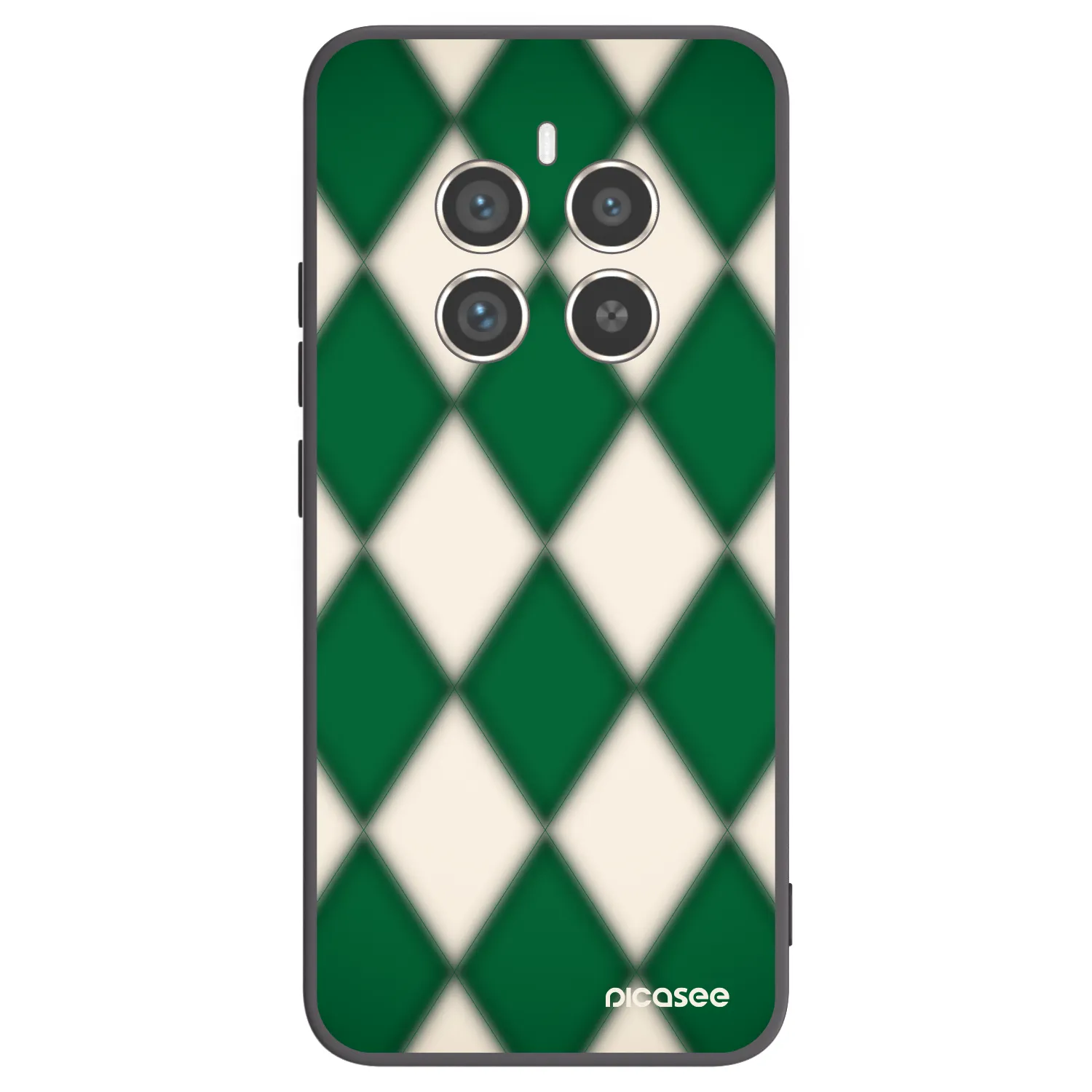 Picasee fekete szilikon tok az alábbi mobiltelefonokra Realme 12 Pro 5G - Emerald Diamond