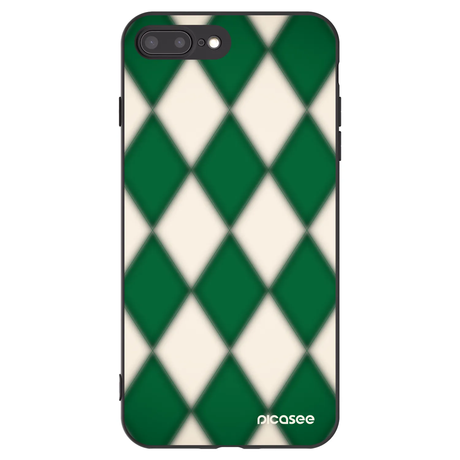 Picasee fekete szilikon tok az alábbi mobiltelefonokra Apple iPhone 8 Plus - Emerald Diamond