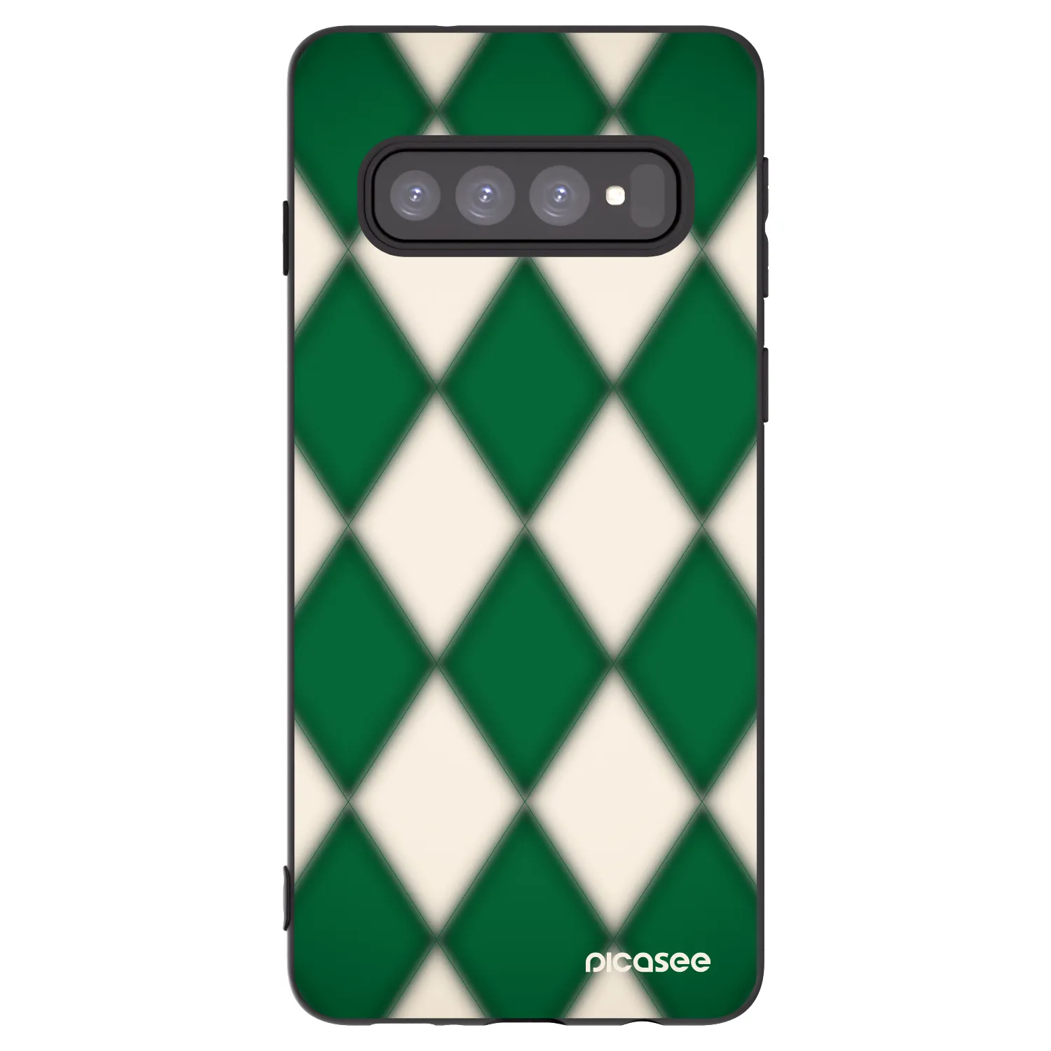 Picasee fekete szilikon tok az alábbi mobiltelefonokra Samsung Galaxy S10 G973 - Emerald Diamond