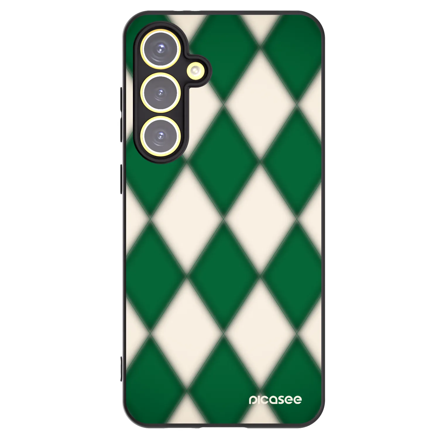 Picasee fekete szilikon tok az alábbi mobiltelefonokra Samsung Galaxy S24 FE S721B - Emerald Diamond